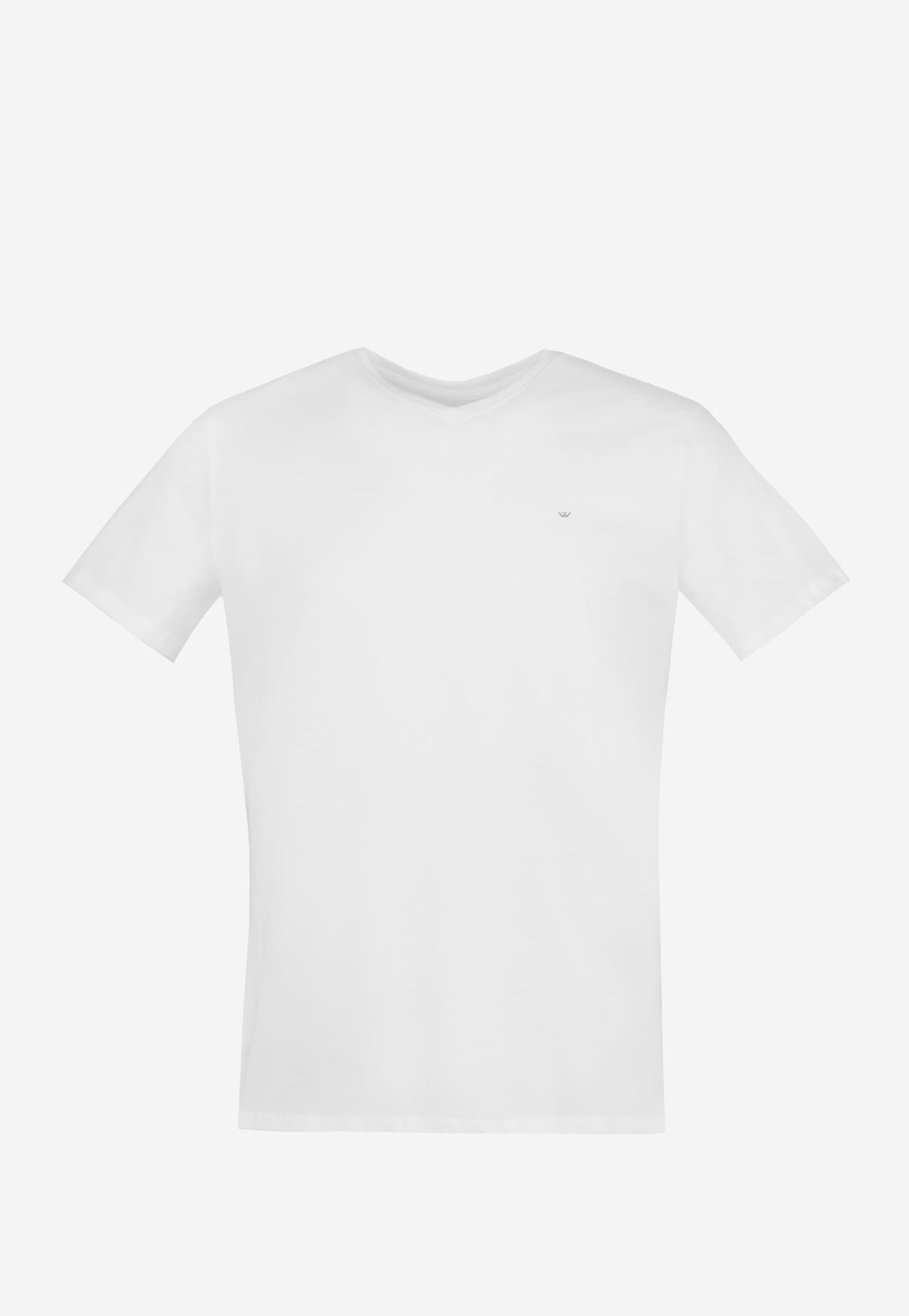 Czarna koszulka męska z dekoltem w serek