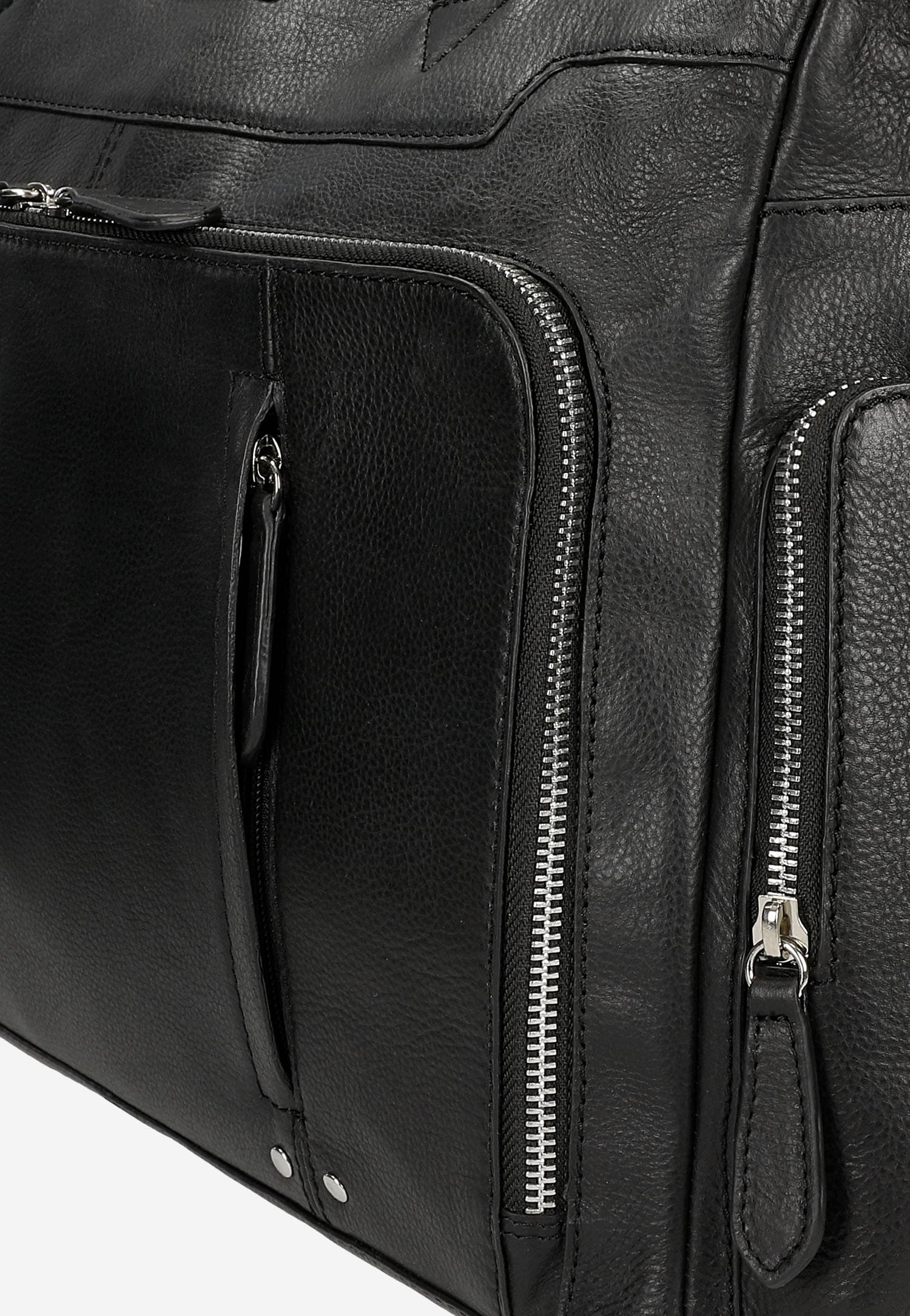 Duża weekendowa torba męska ze skóry licowej