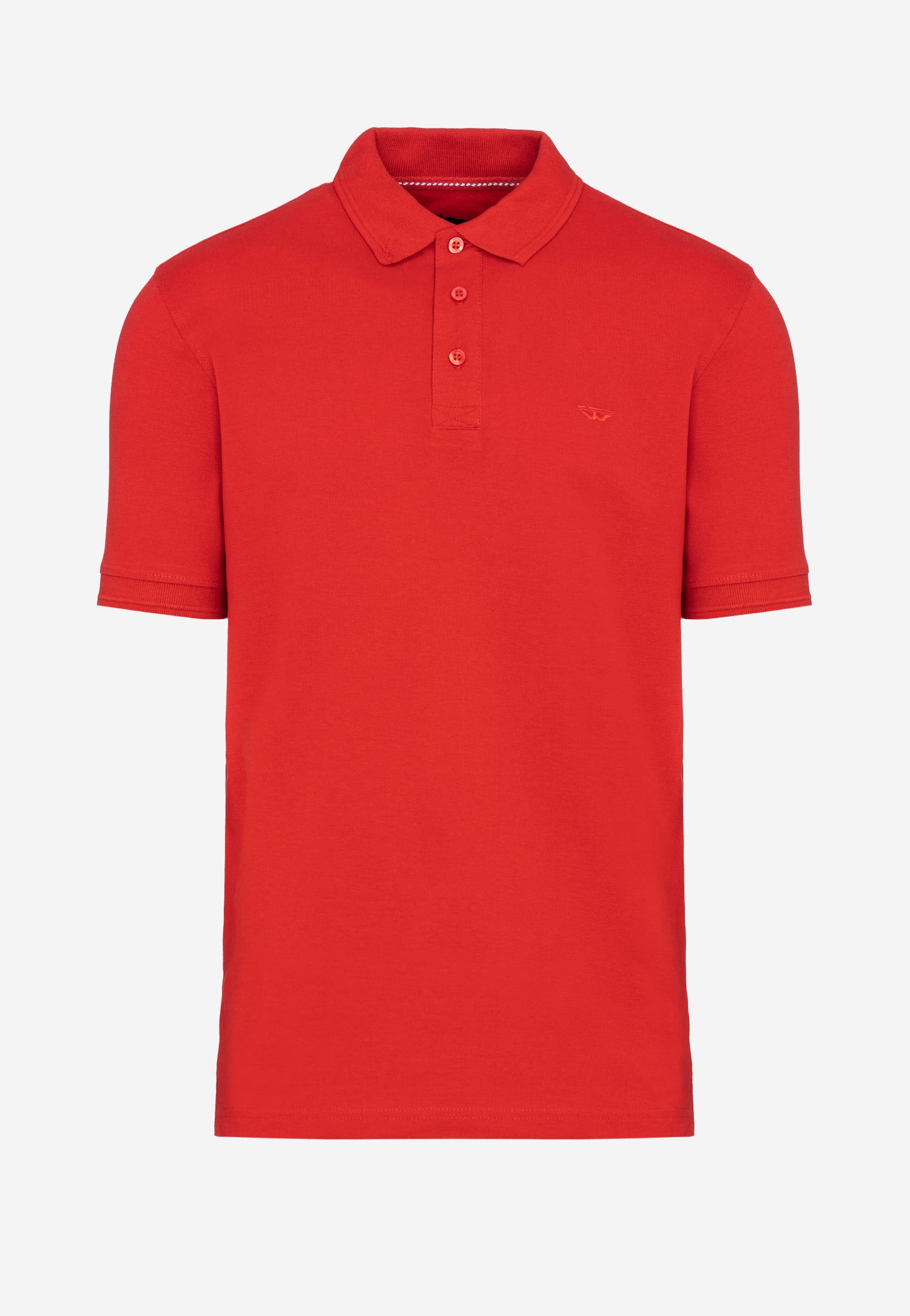 Czerwona koszulka męska polo z haftowanym logo
