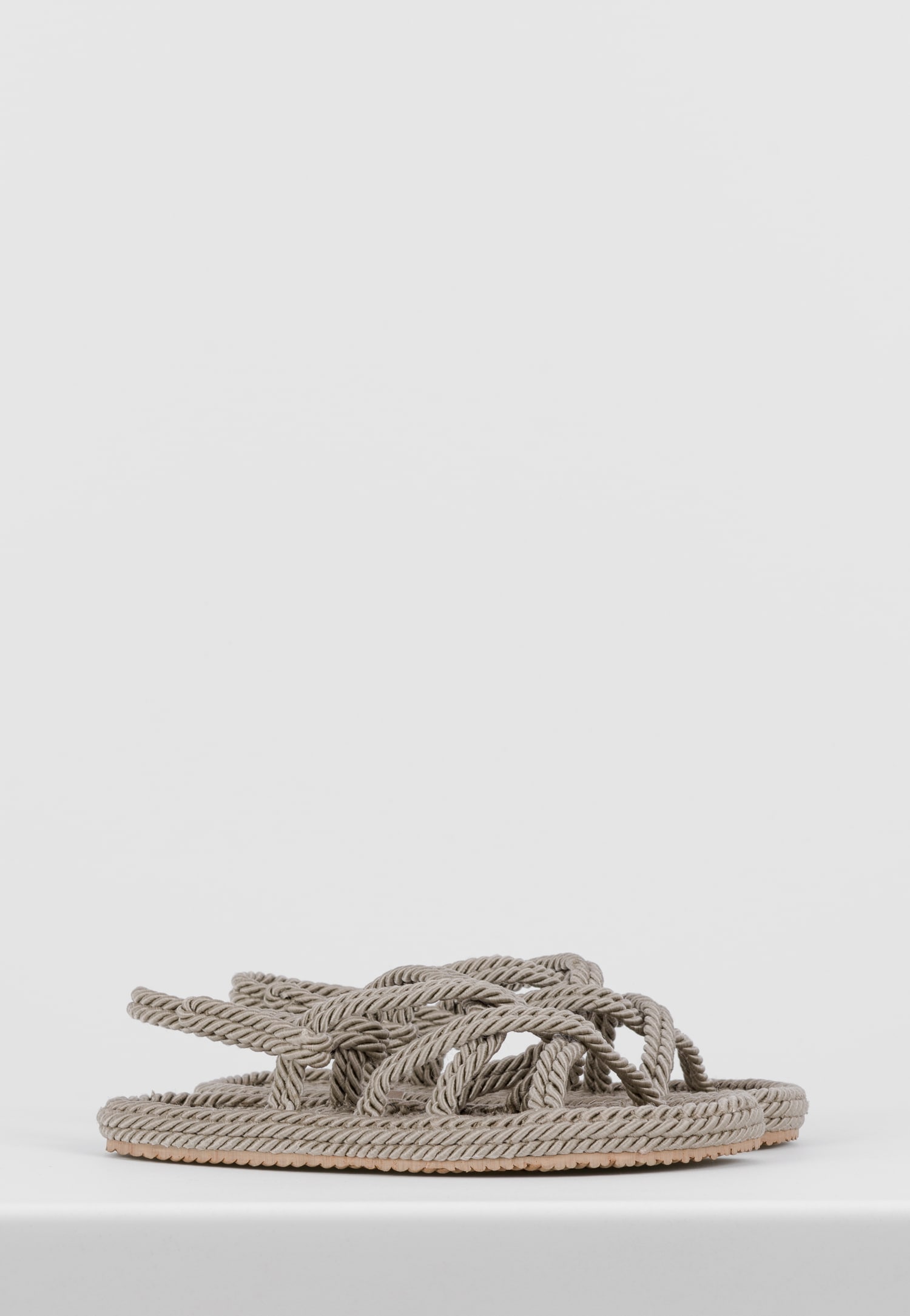 WJS zielone sandały damskie ze sznurkowymi paskami