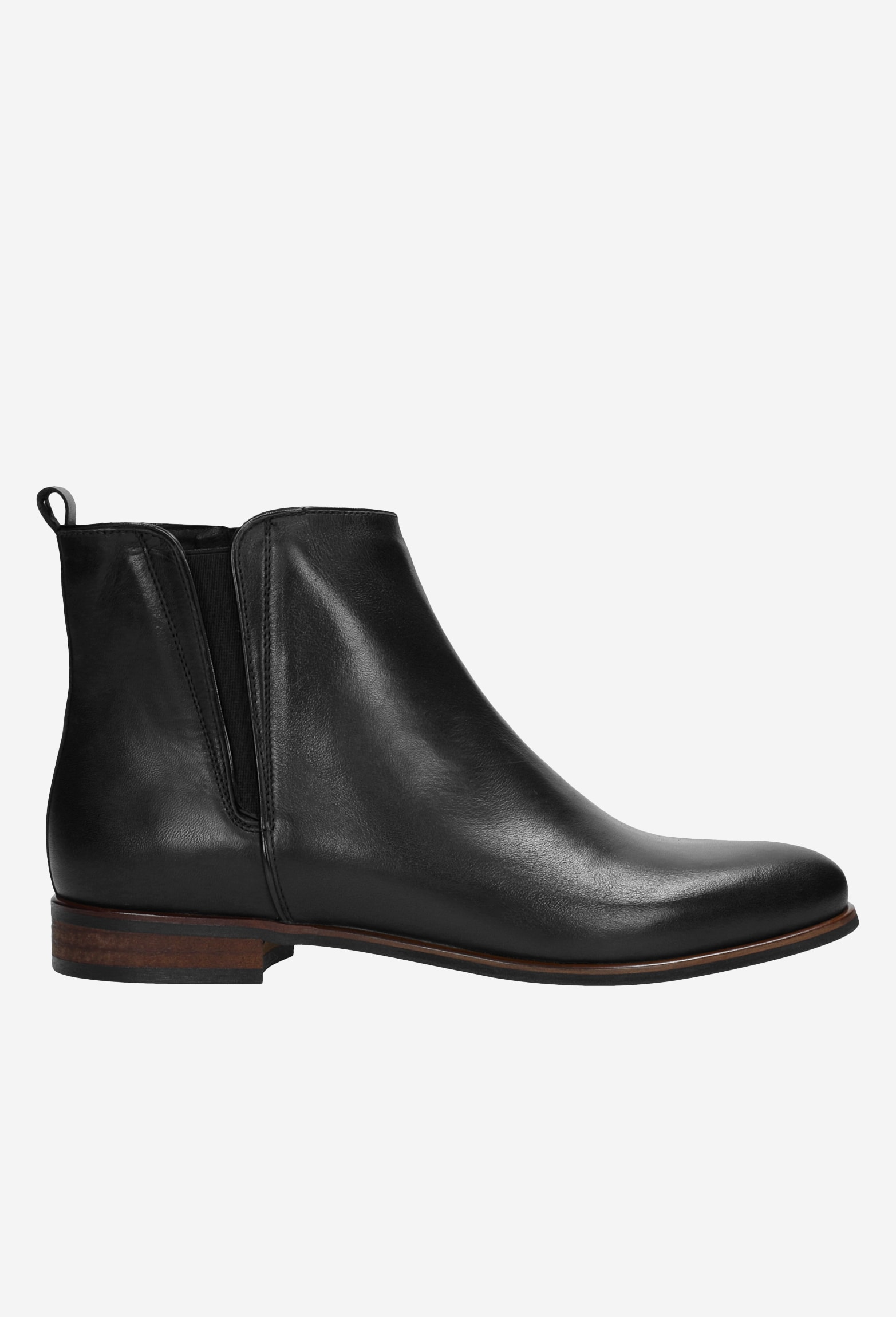 Czarne botki damskie zapinane na zamek