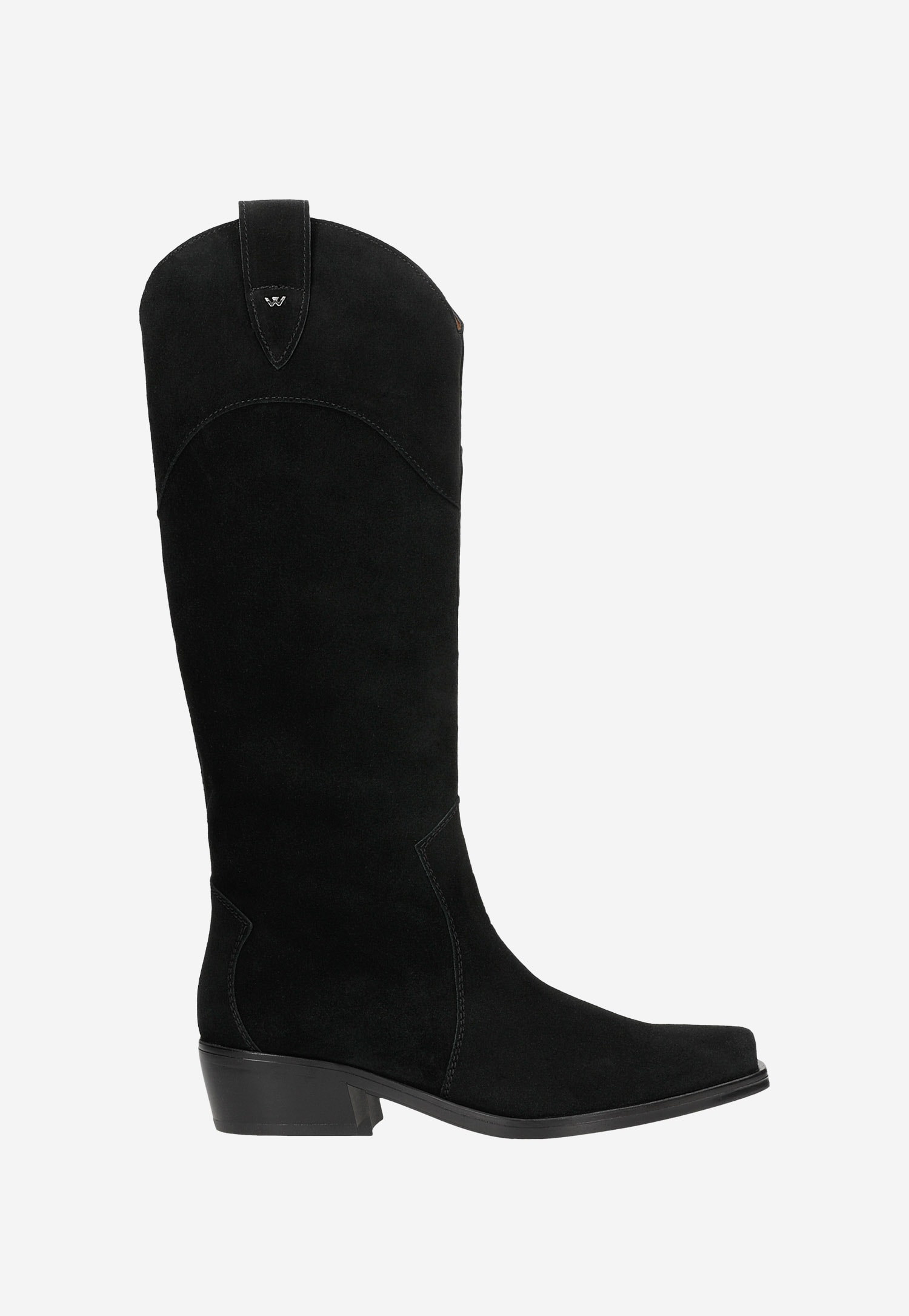 Czarne skórzane kowbojki damskie na jesień