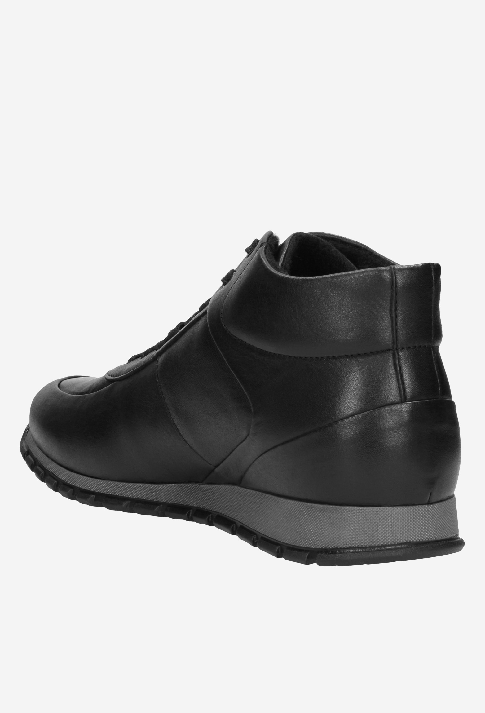 Jasnobrązowe skórzane trzewiki męskie typu sneakersy