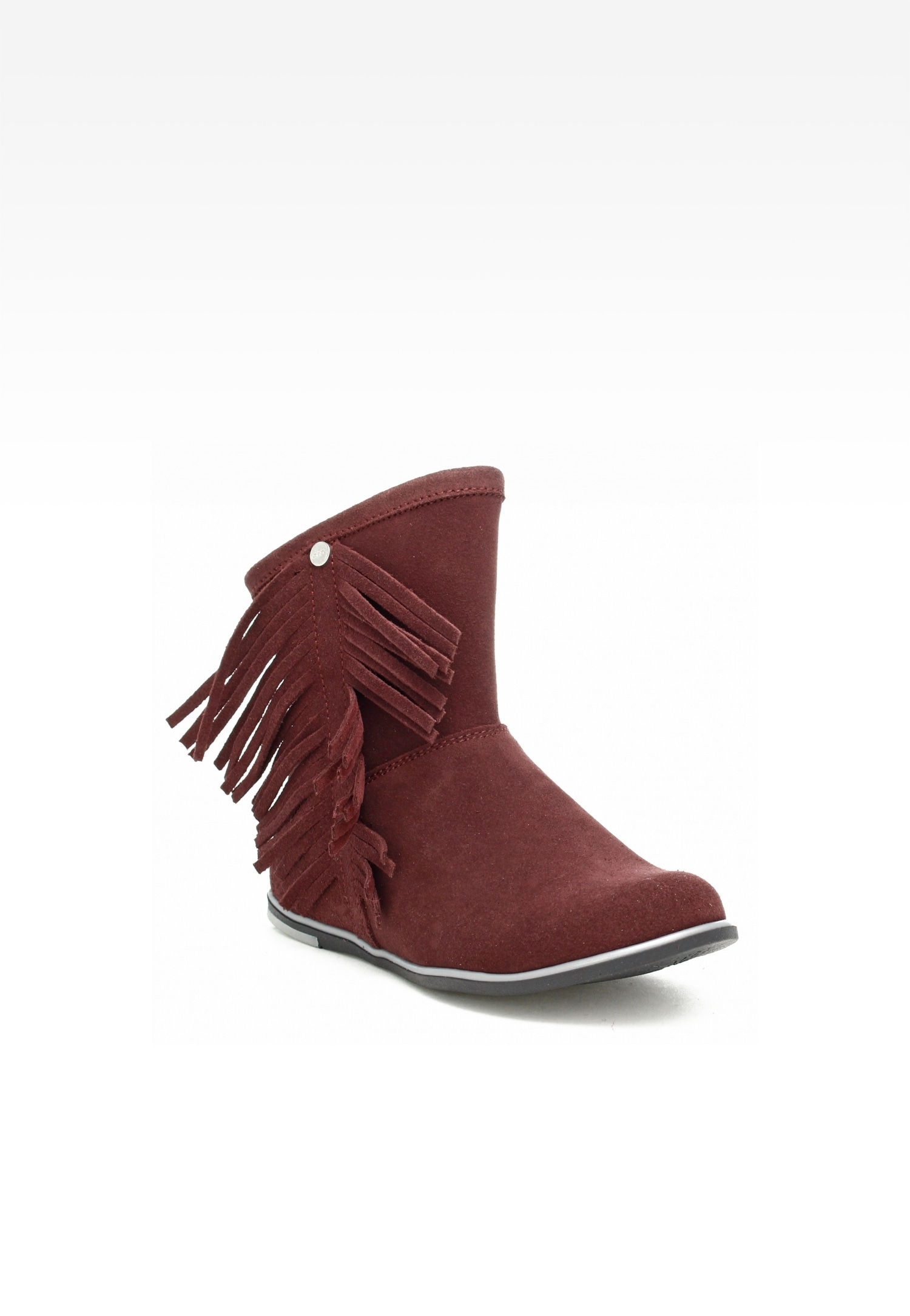 Botki BARTEK 14233020, dla dziewcząt, bordowy