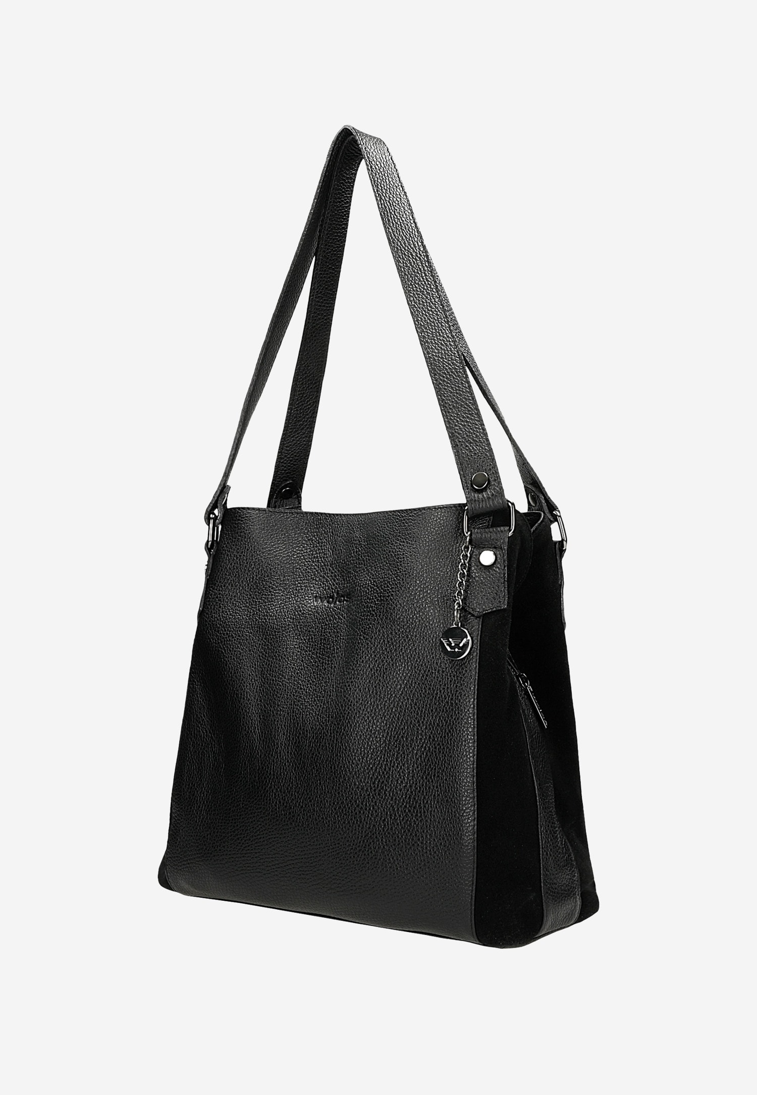 Duża beżowa torebka damska ze skóry naturalnej