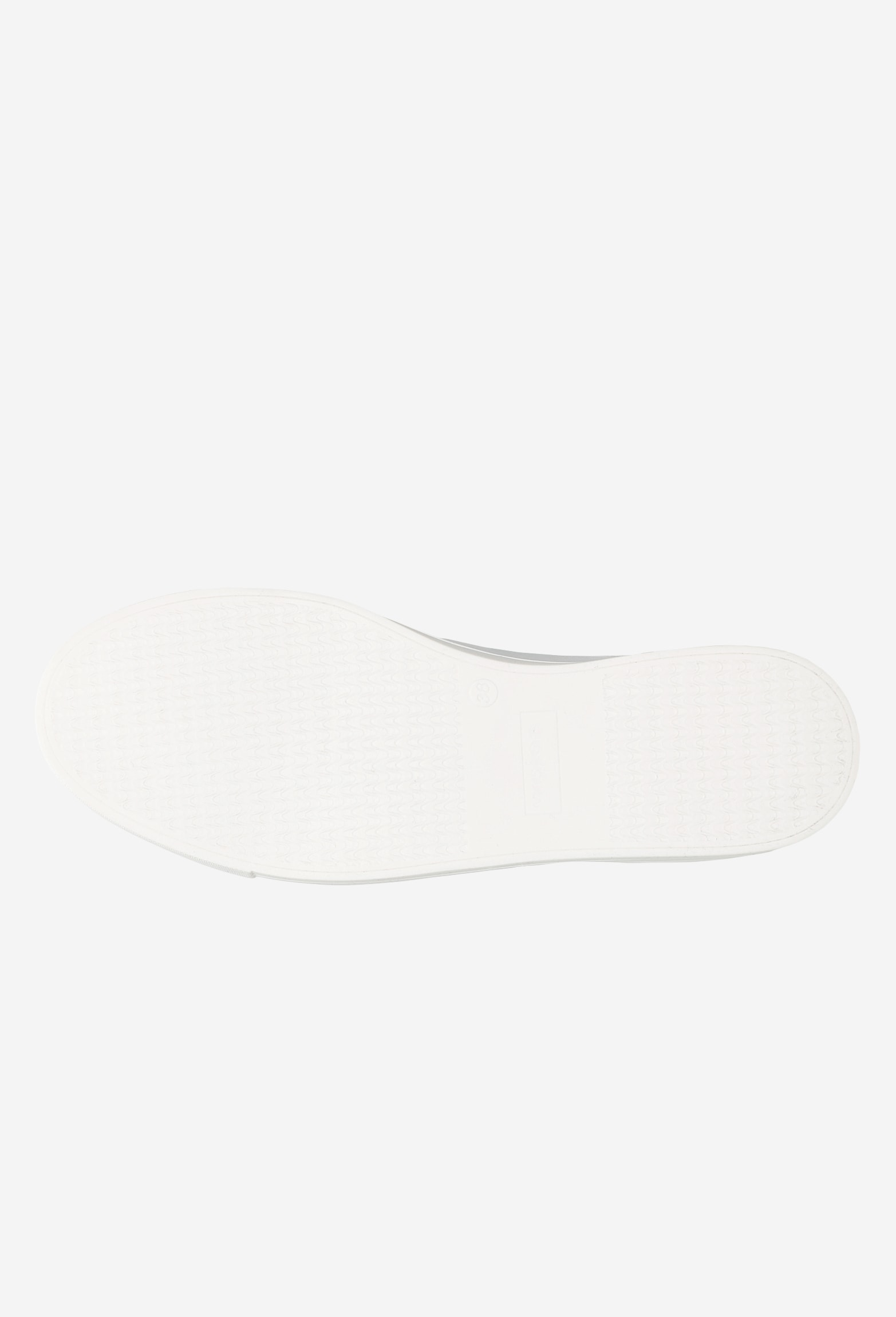 Białe półbuty damskie z dziurkowanym logo