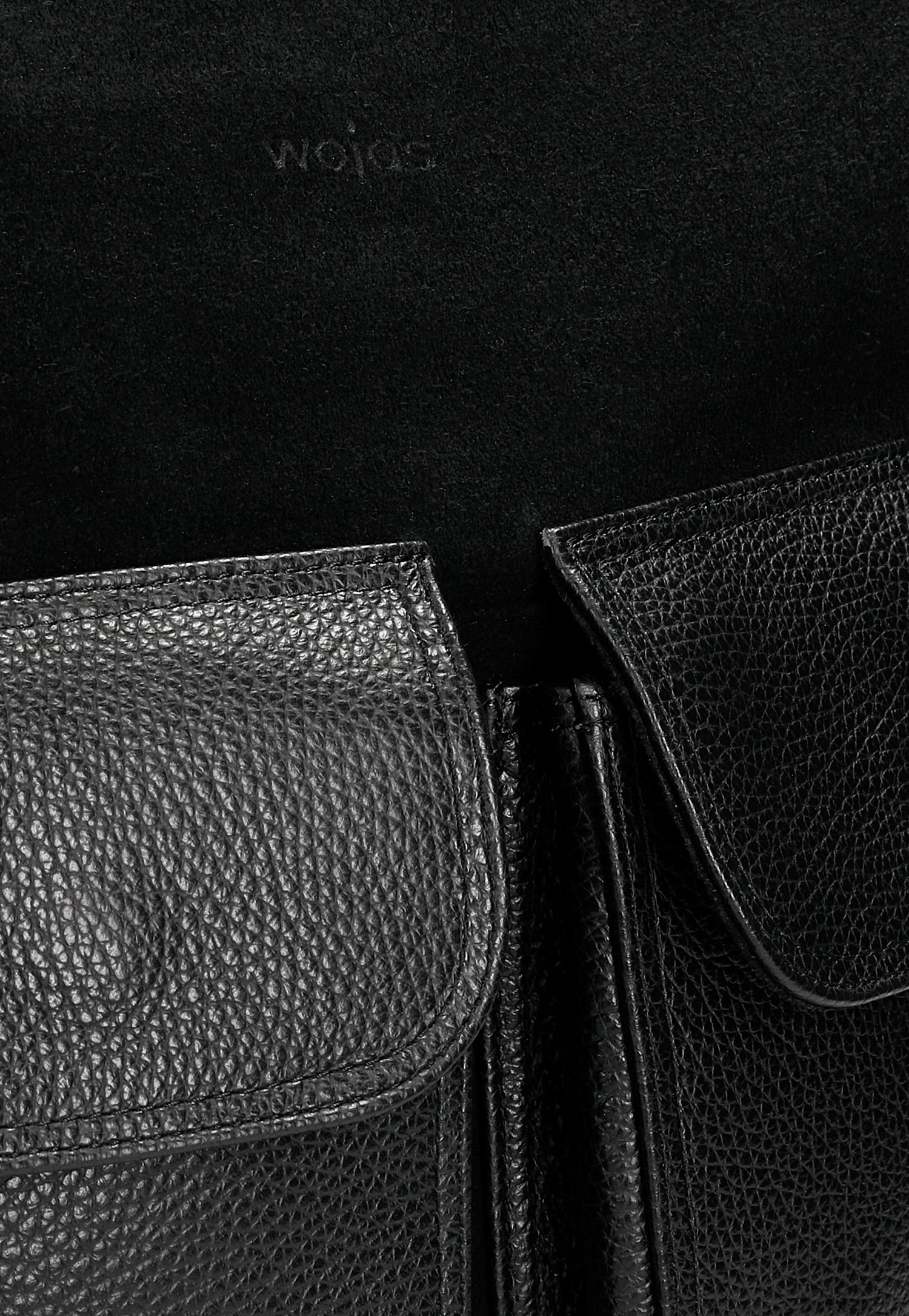 Duża torebka damska ze skóry licowej i welurowej