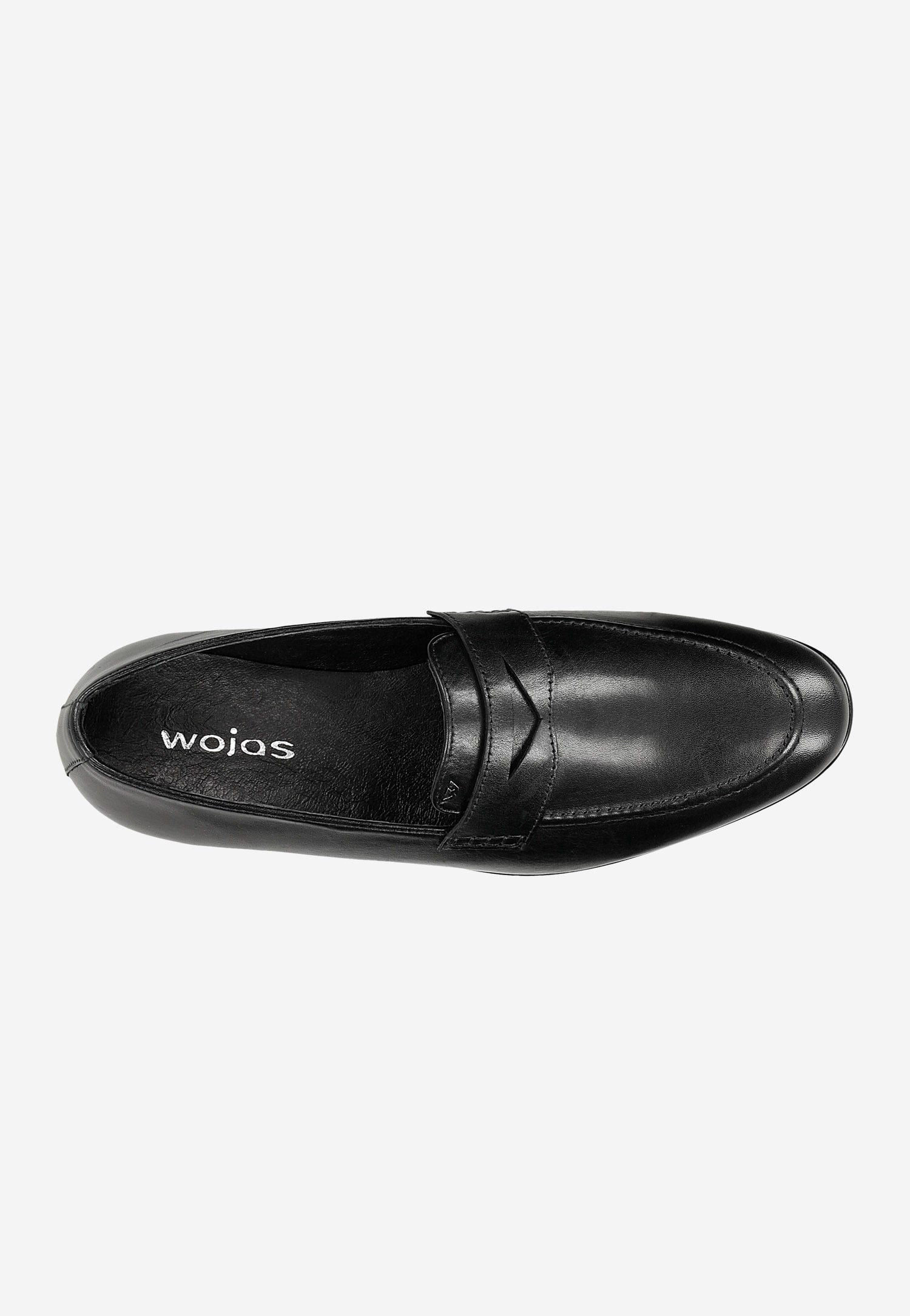 Czarne eleganckie loafersy męskie ze skóry licowej