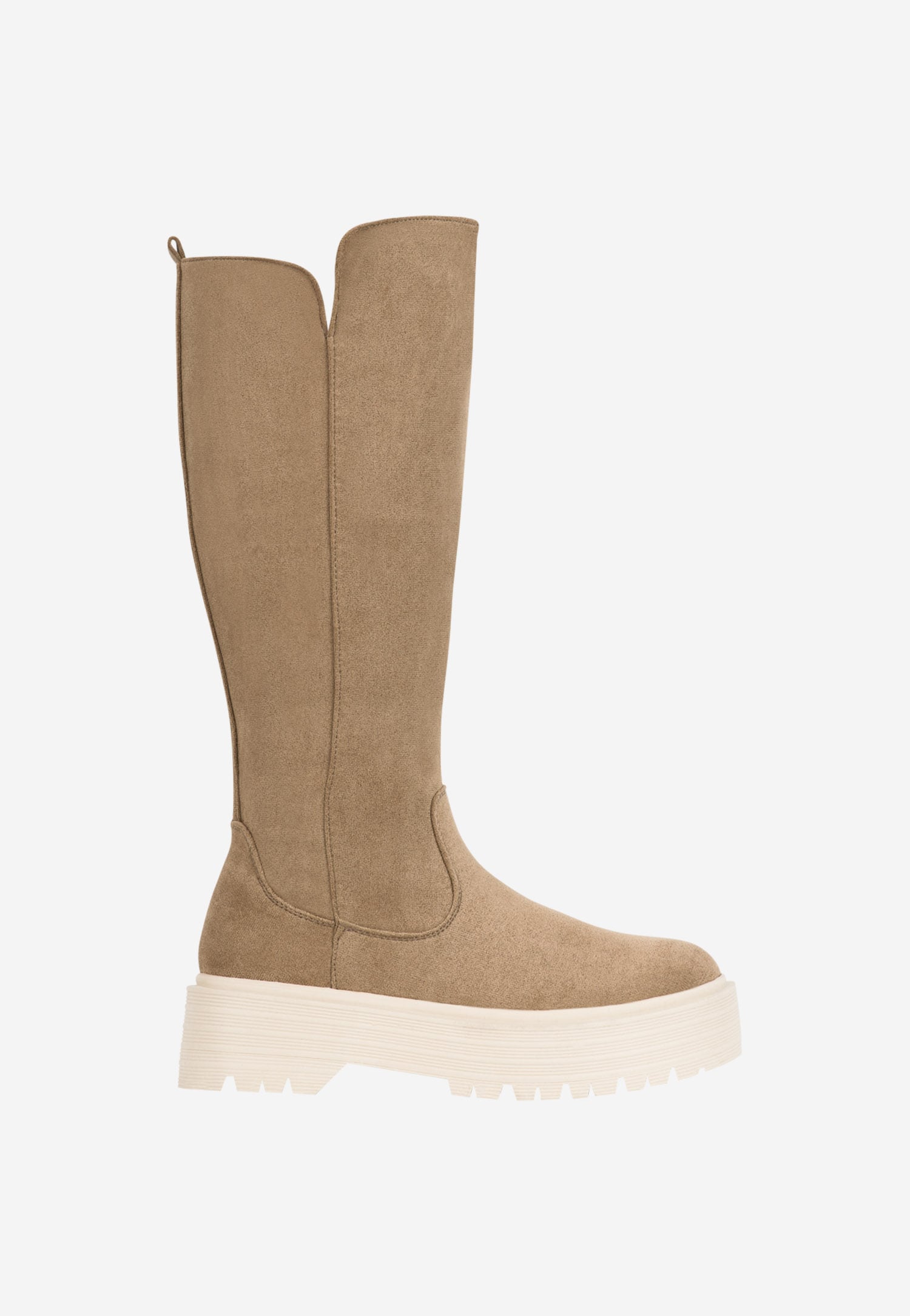 WJS jasnobrązowe kozaki damskie z ociepleniem