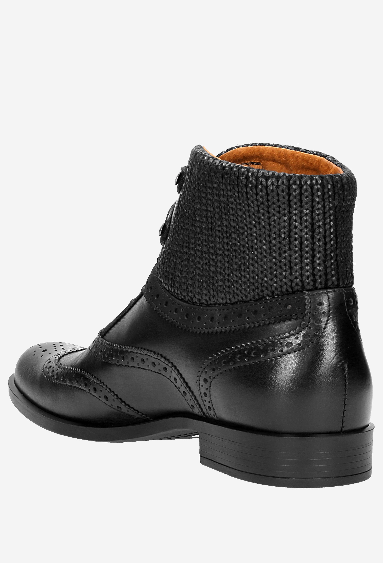 Czarne trzewiki męskie