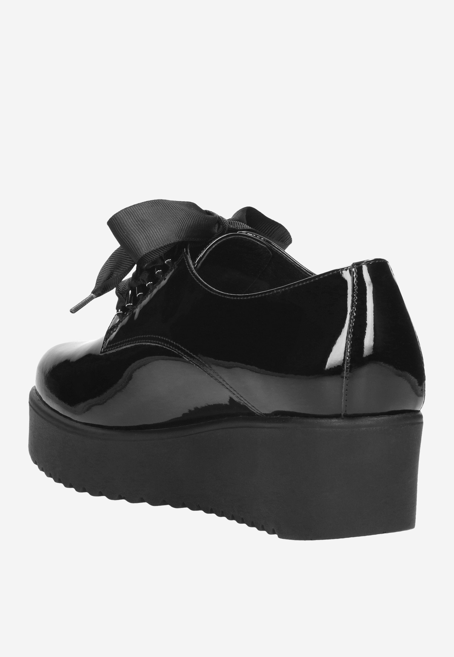 Czarne półbuty damskie