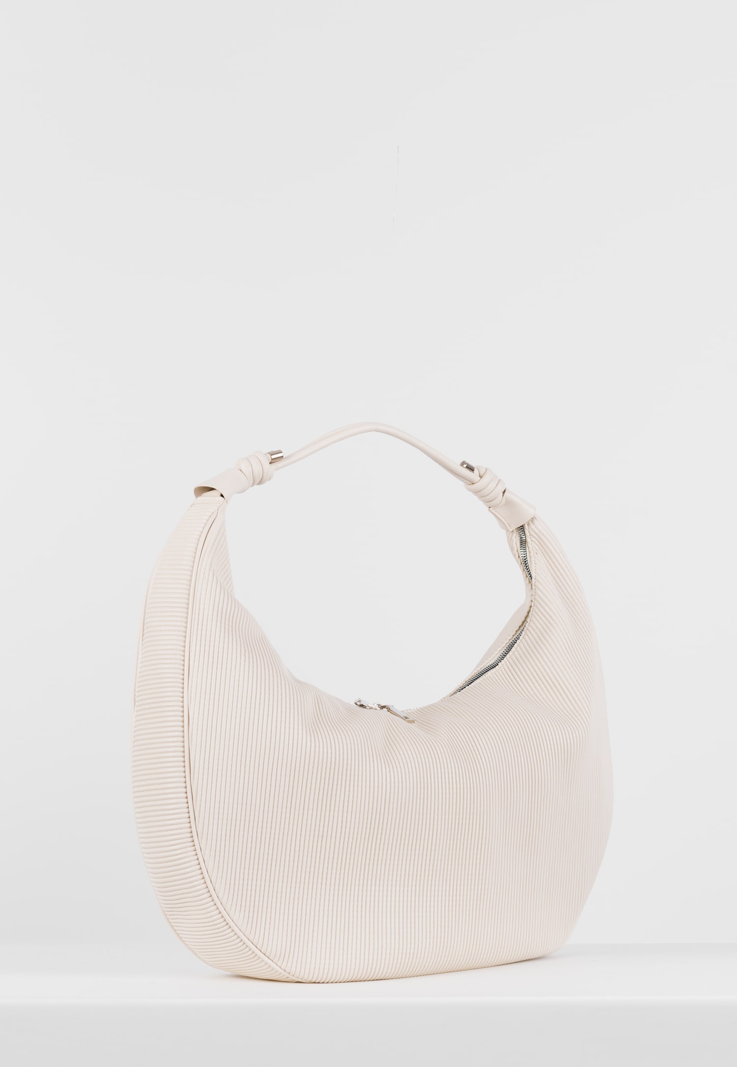 WJS oryginalna beżowa torebka damska typu hobo bag