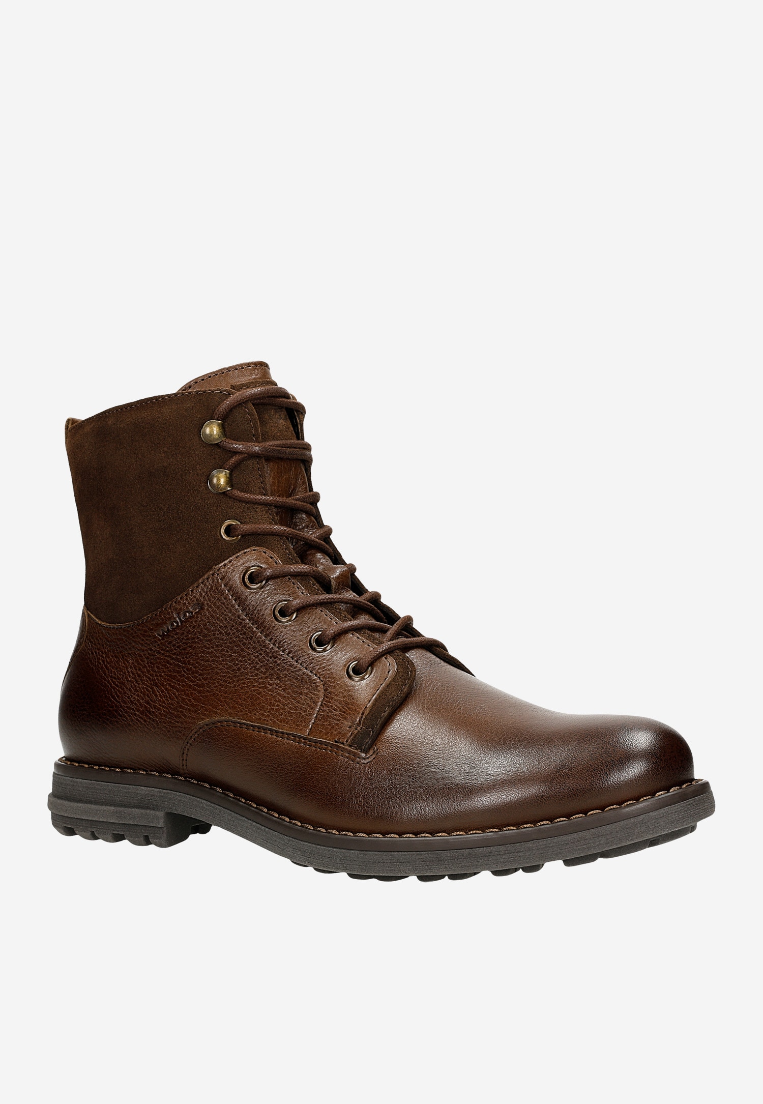 Brązowe trzewiki męskie w stylu miejskim