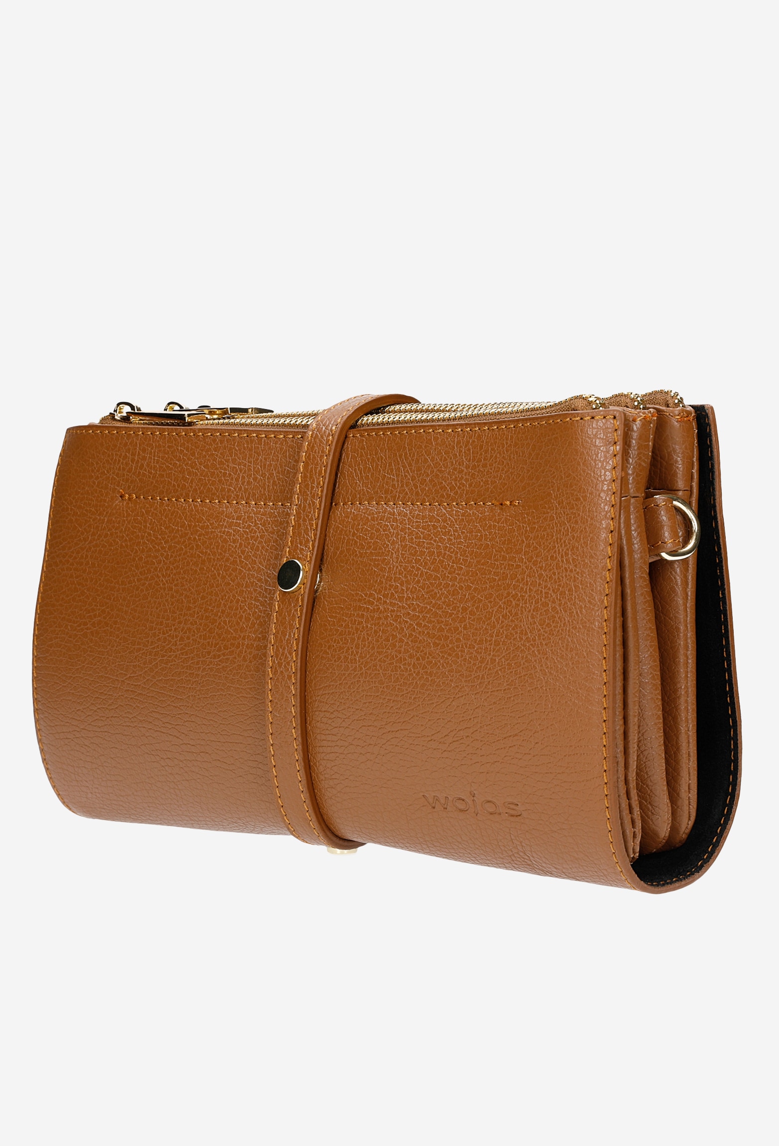 Mała torebka damska w kolorze jasnego brązu