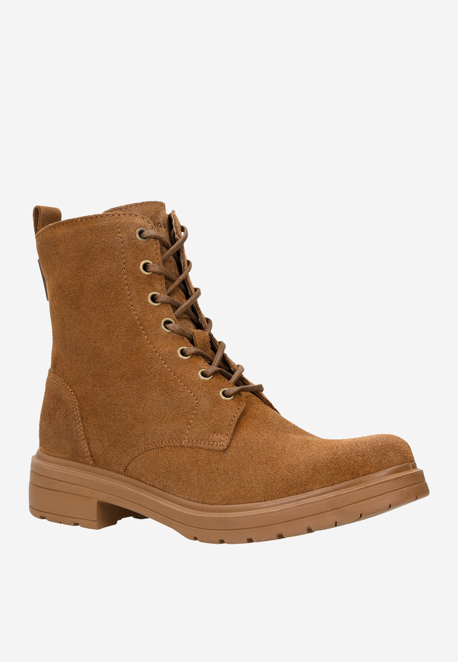 Brązowe bikery damskie ocieplane naturalną wełną