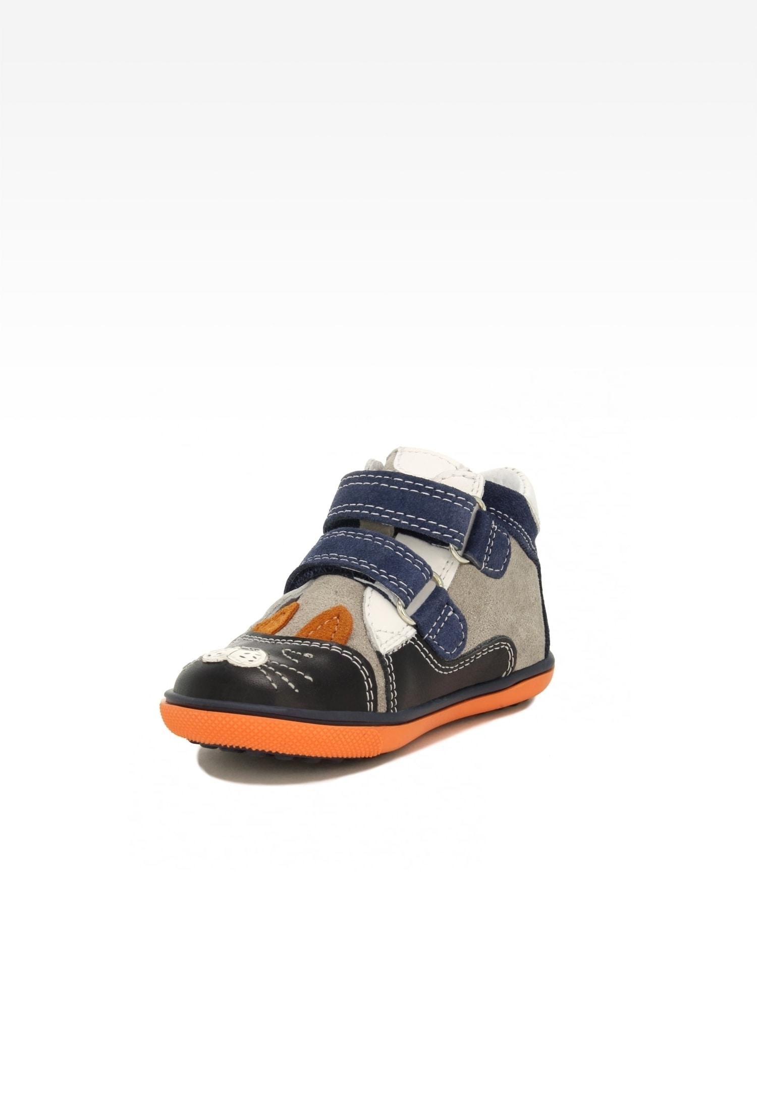 Trzewiki BARTEK 11702-031, dla chłopców, szaro-czarno-granatowy