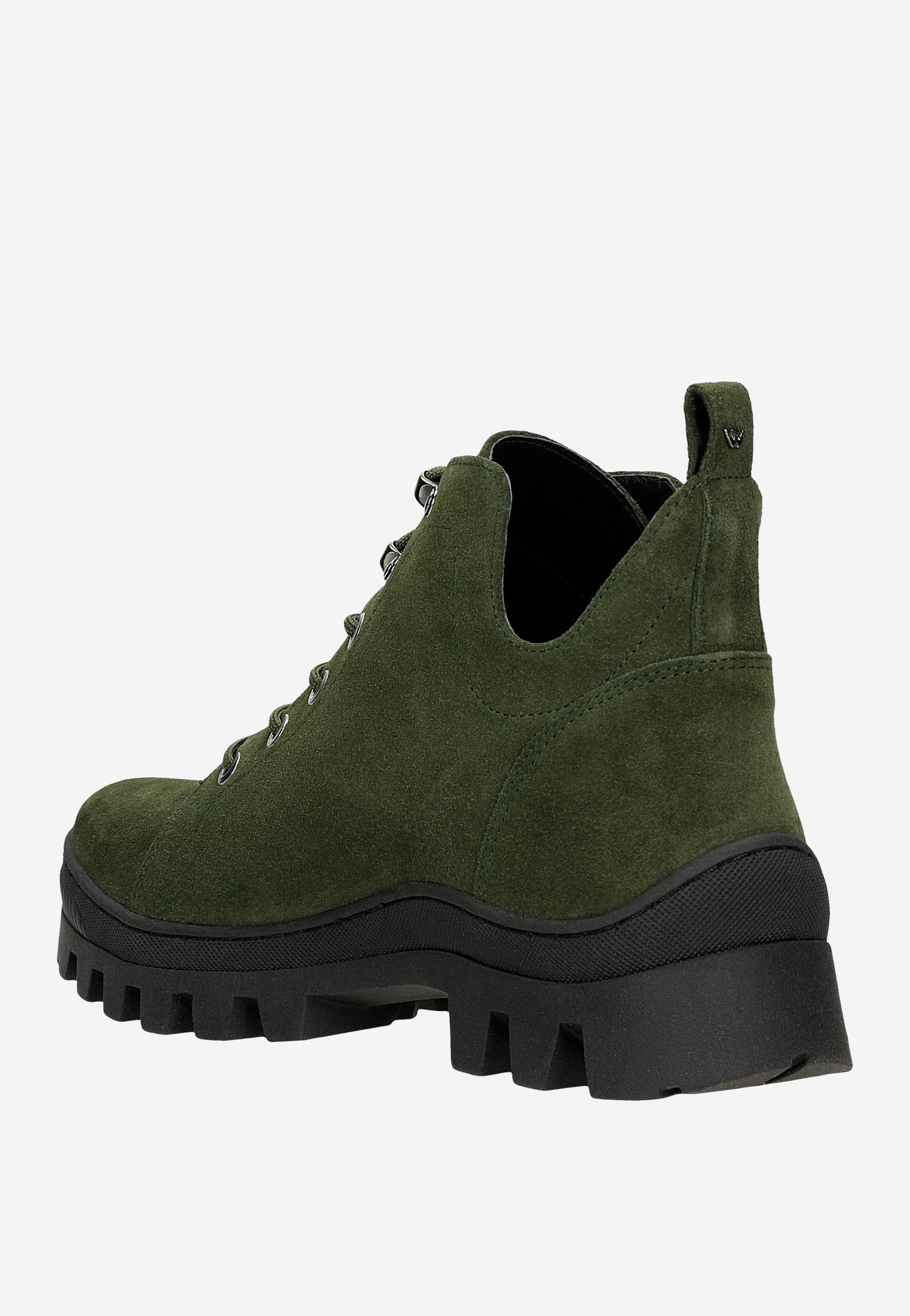 Oryginalne zielone trzewiki damskie