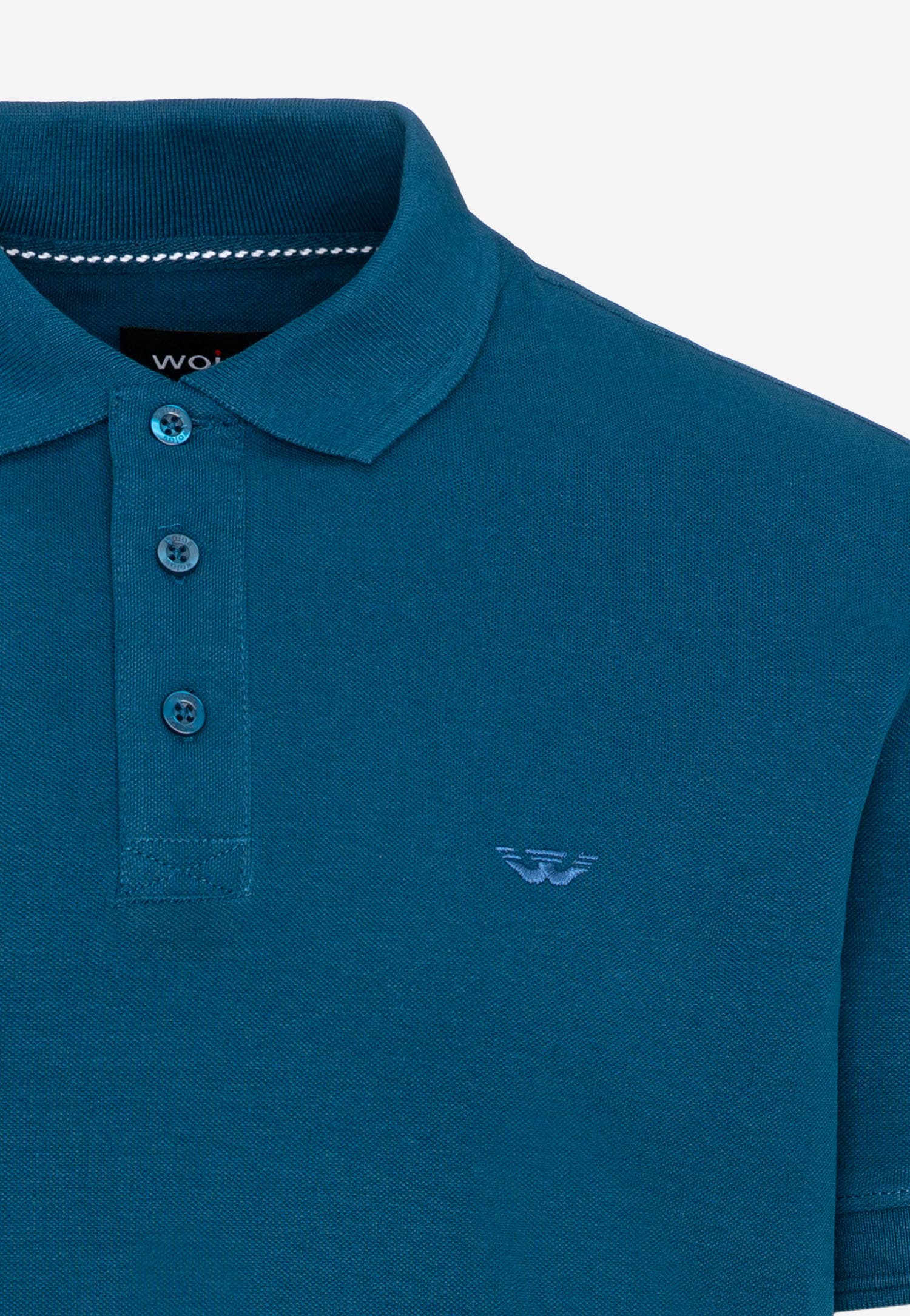 Czerwona koszulka męska polo z haftowanym logo