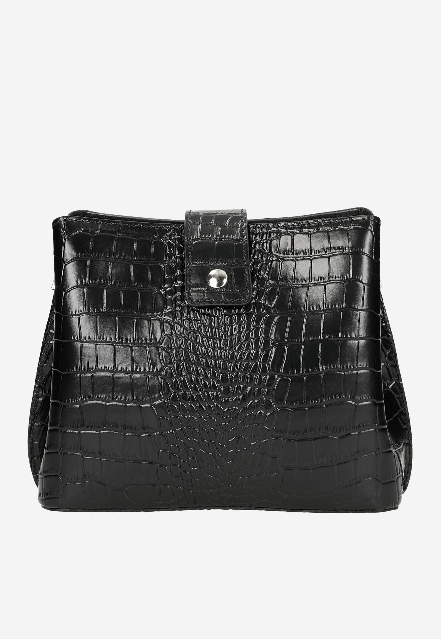 Beżowy kuferek damski ze skóry licowej