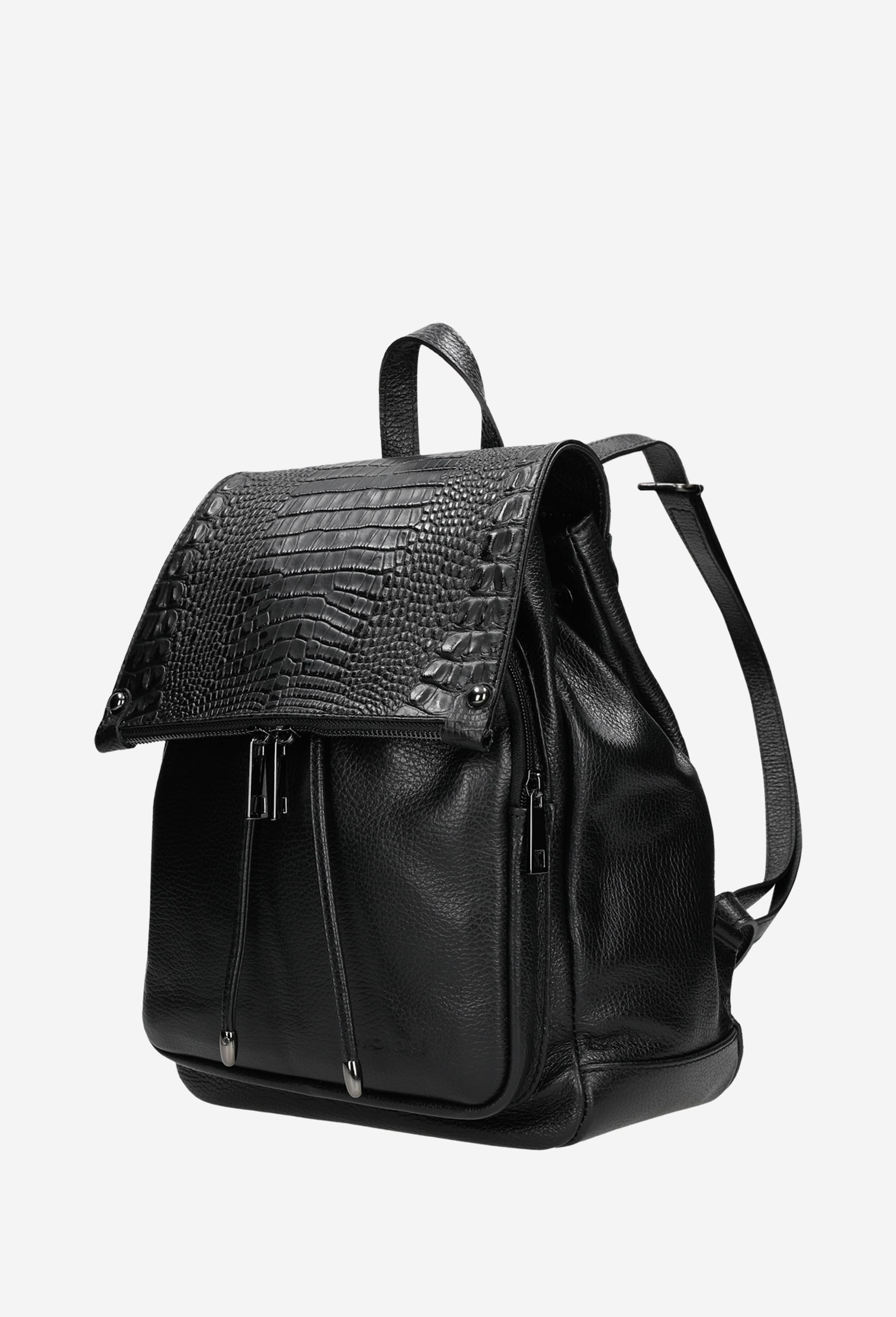 Czarny plecak damski w stylu miejskim