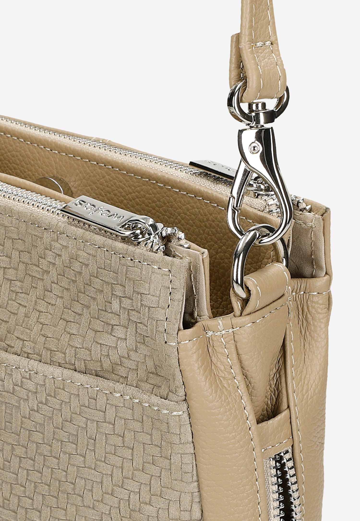 Czarna skórzana torebka damska