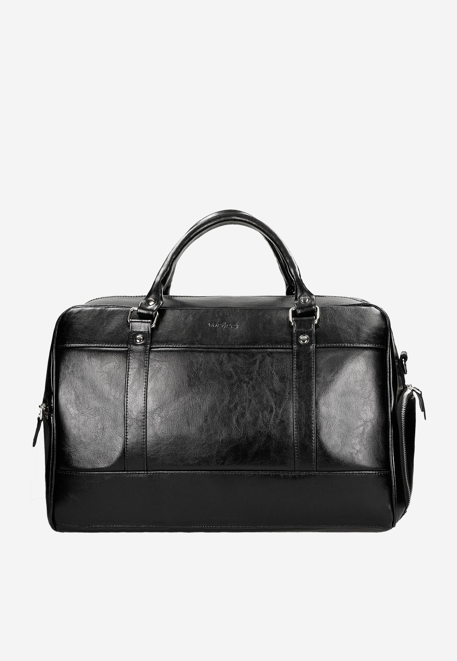 Pojemna czarna torba męska ze skóry naturalnej