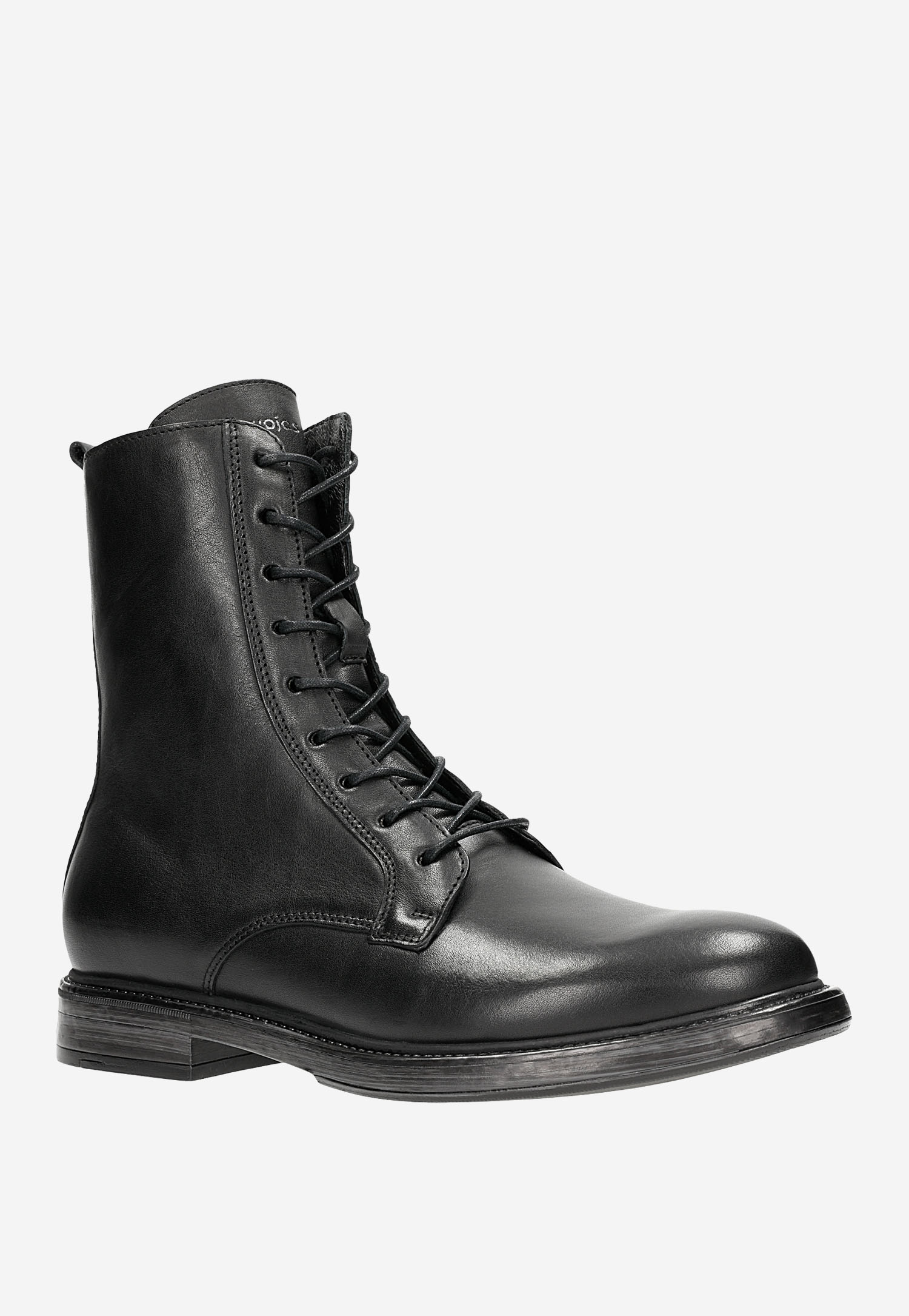 Minimalistyczne czarne trzewiki męskie