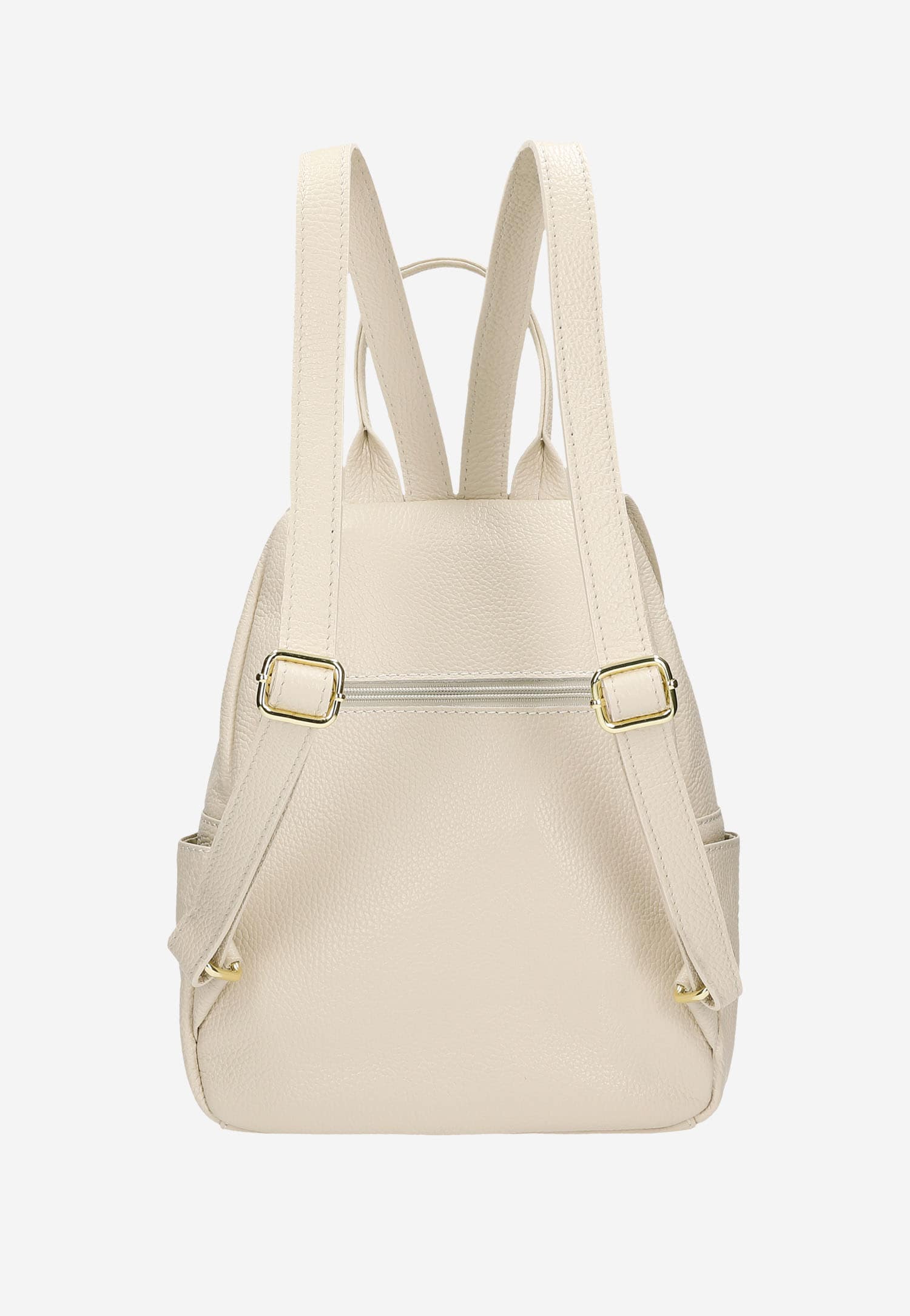 Czarny plecak damski z ciemnymi metalowymi elementami