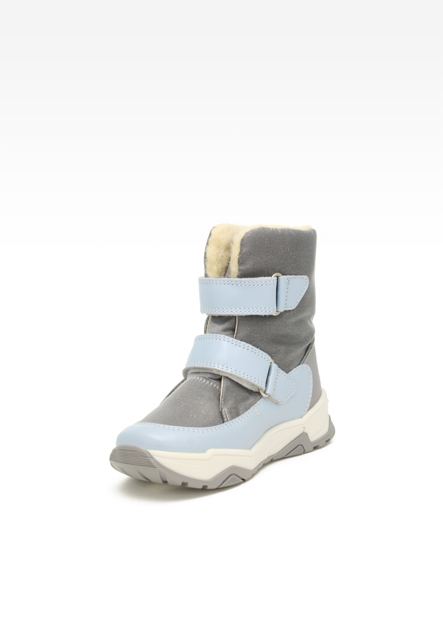 śniegowce BARTEK 17077006, dla dziewcząt, szaro-niebieski