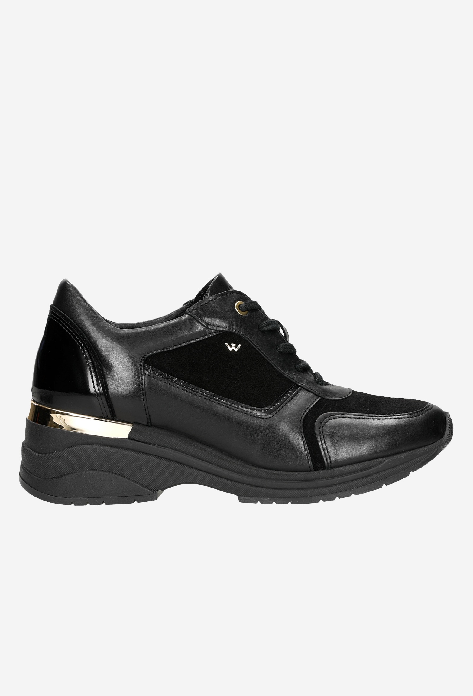 Białe sneakersy damskie na podwyższonej podeszwie