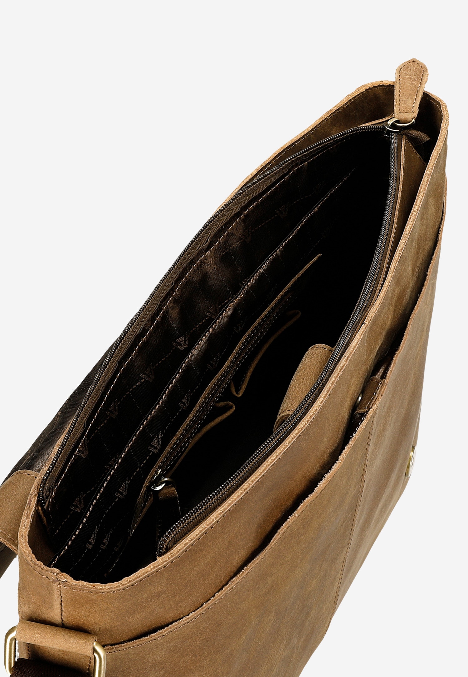 Brązowa torba męska ze skóry crazy horse