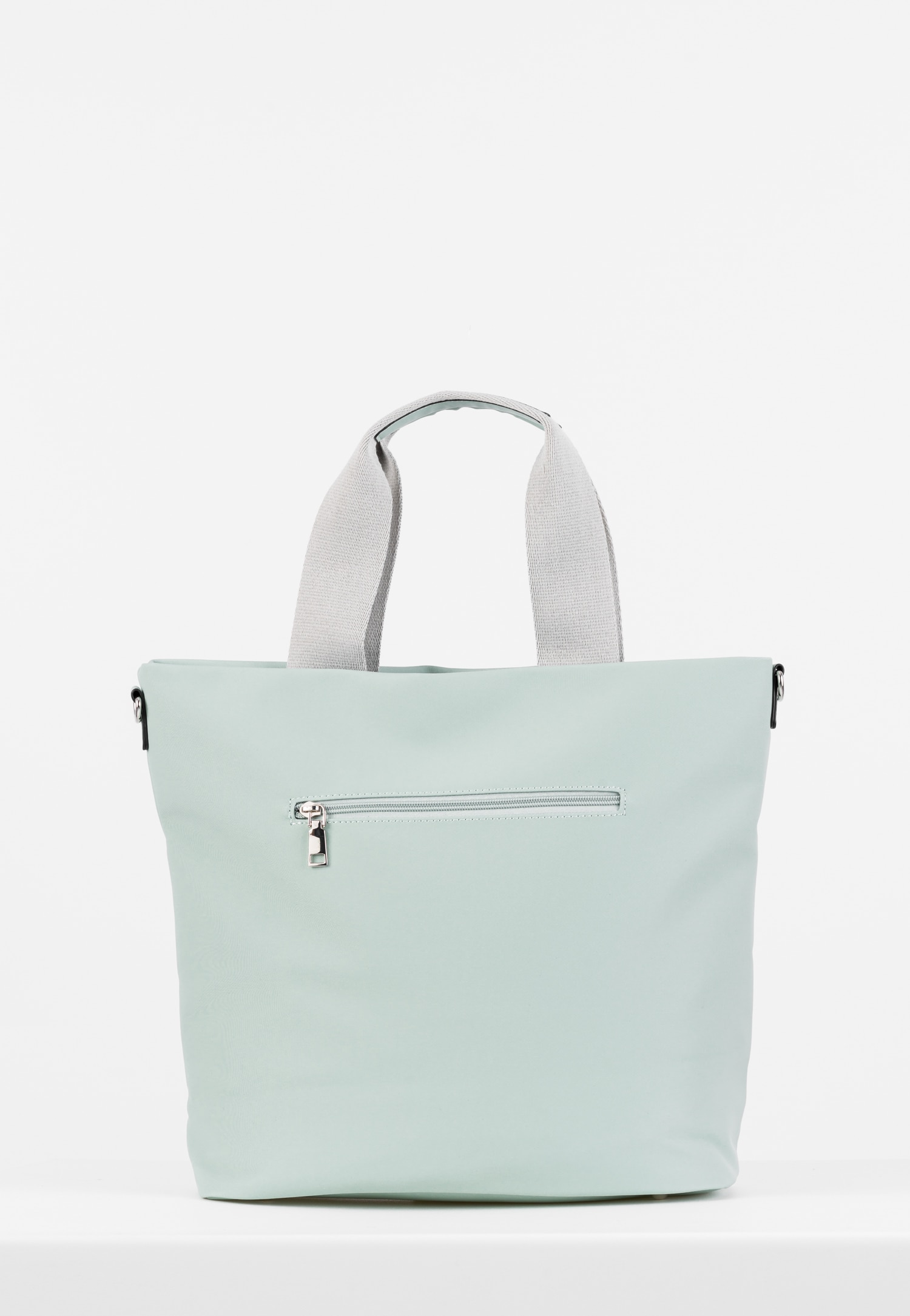 WJS duża torebka damska na co dzień w kolorze miętowym