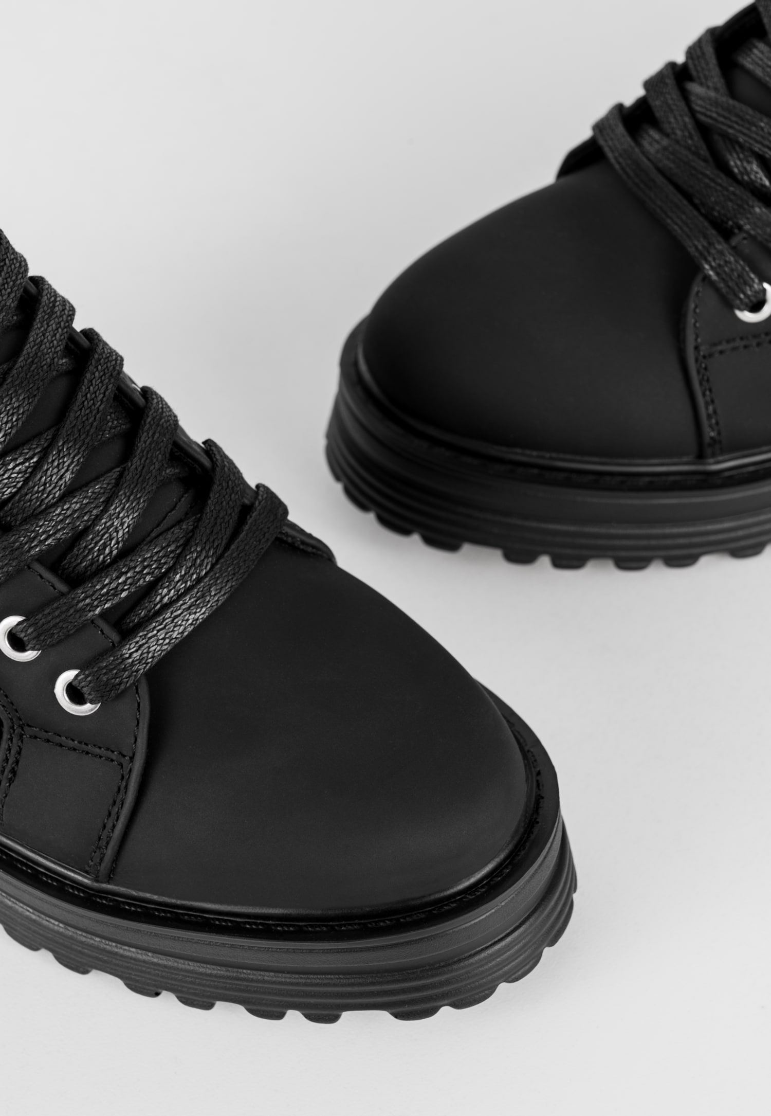 WJS czarne ocieplane Śniegowce damskie