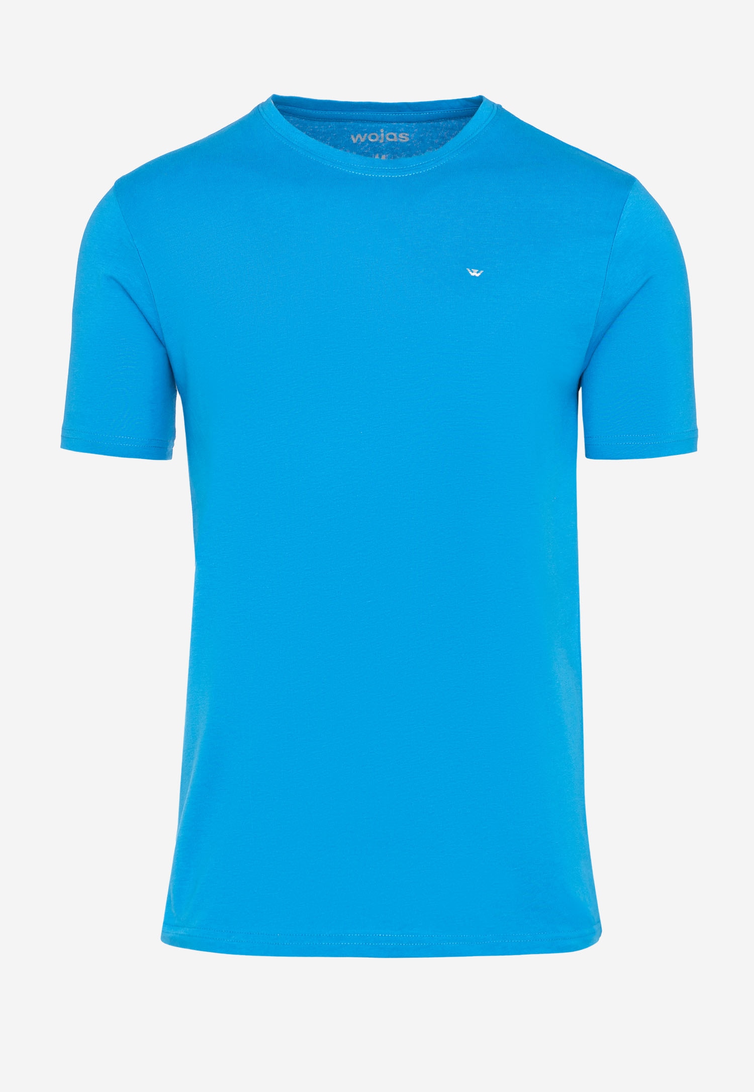 Jasnoniebieski t-shirt męski bawełniany