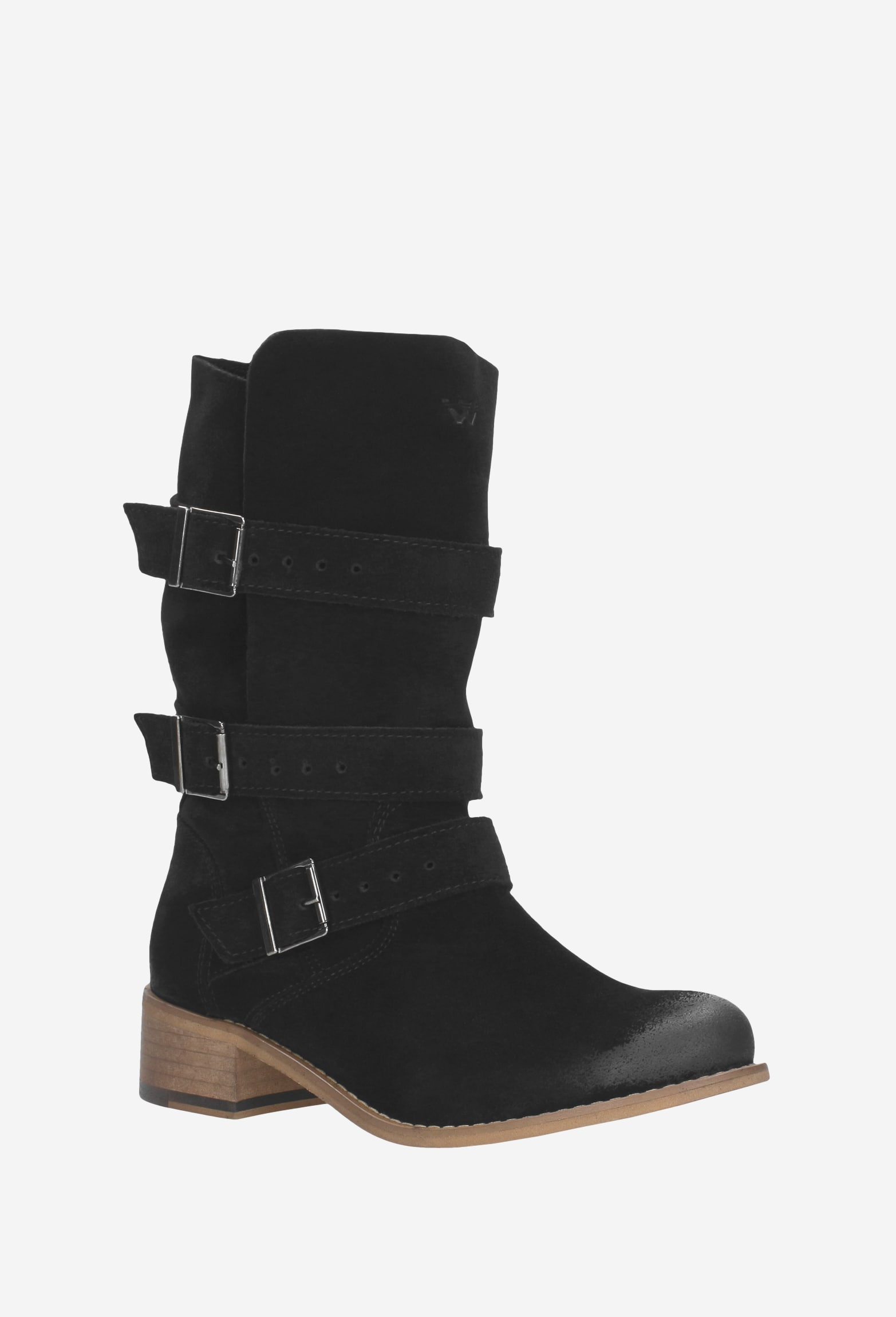 Czarne damskie botki