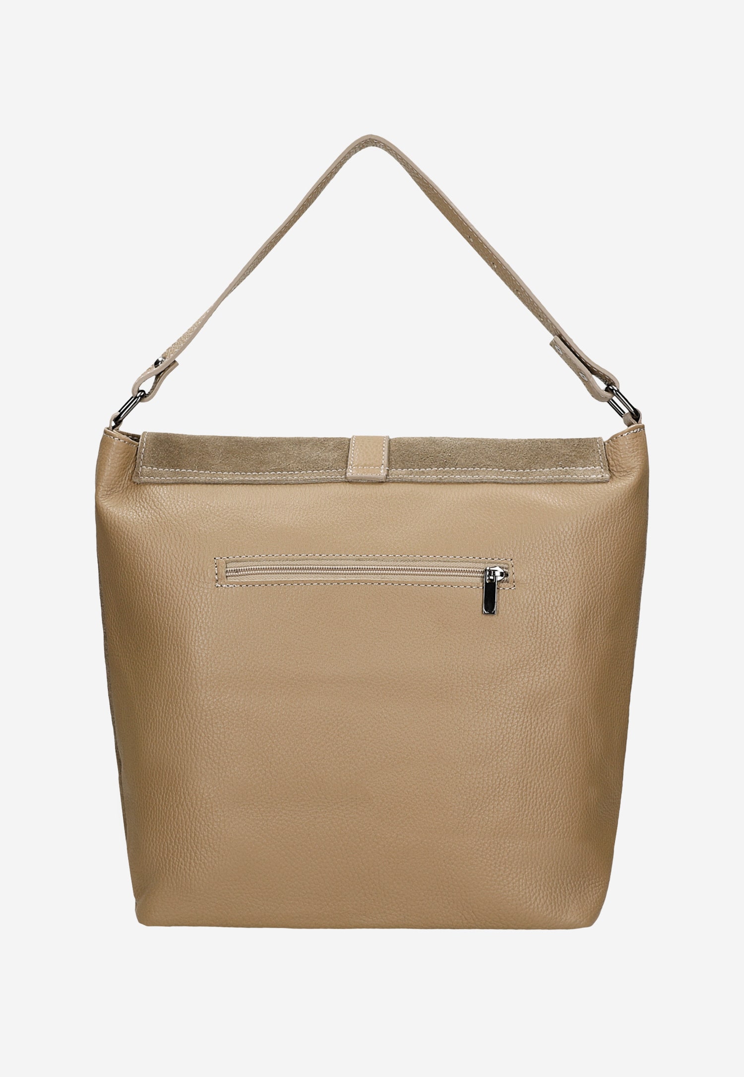 Duża beżowa torebka damska
