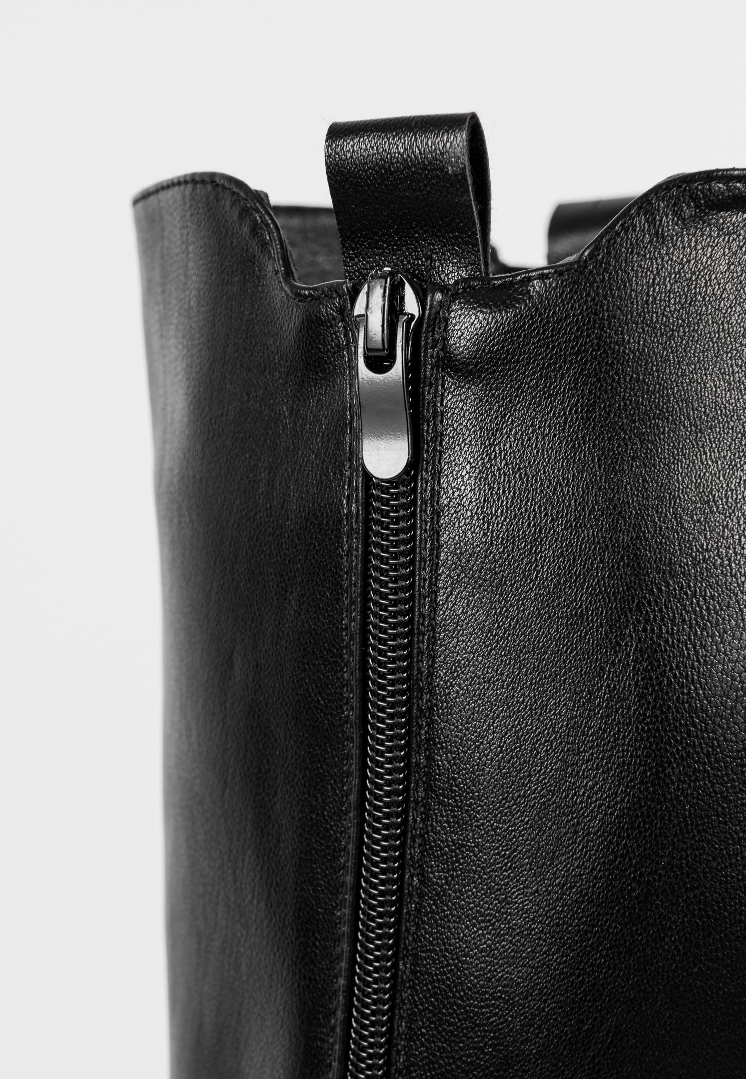 WJS czarne kozaki damskie typu sztyblety