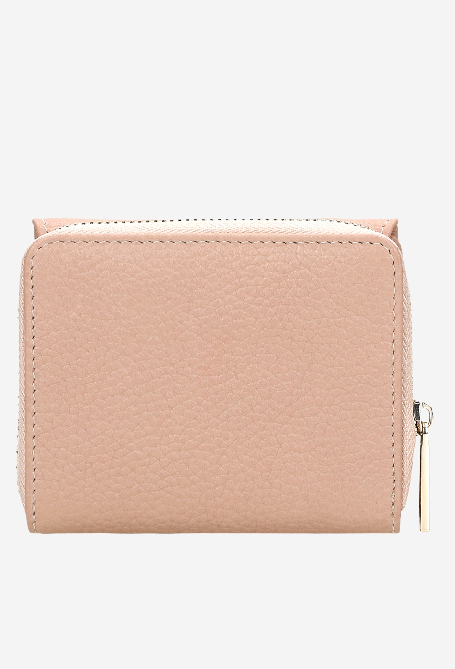 Czerwony lakierowany portfel damski z tłoczeniem