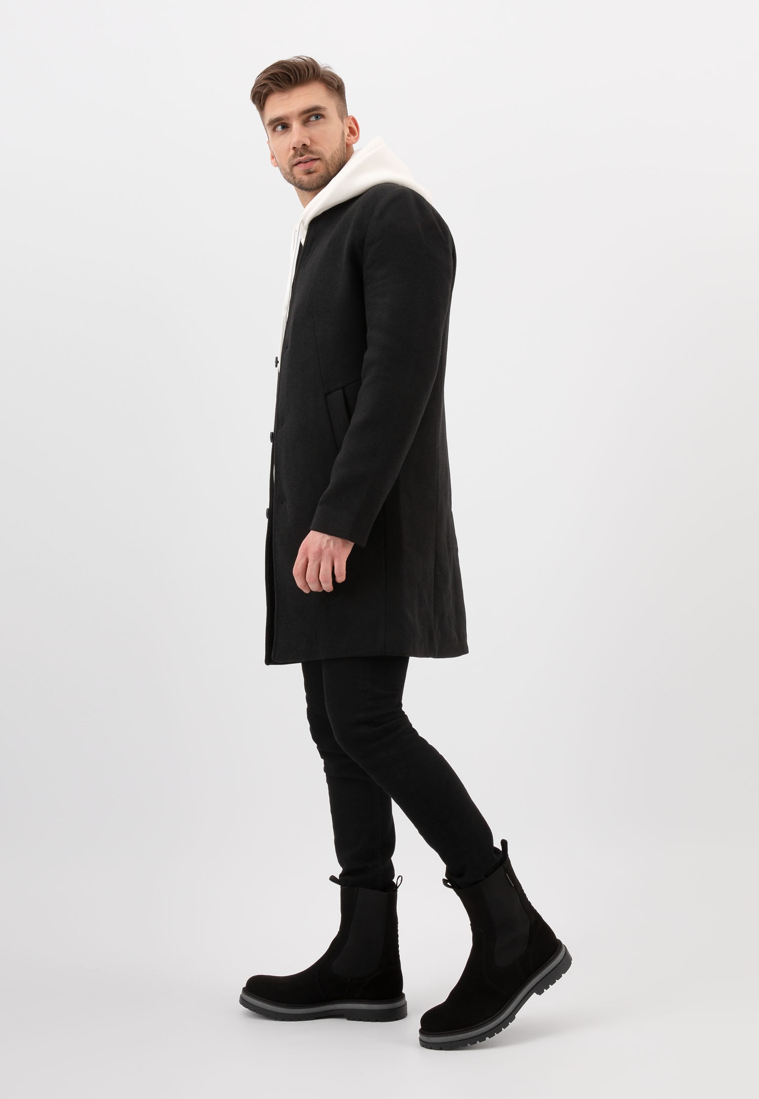 Ciemnobrązowe wysokie sztyblety męskie