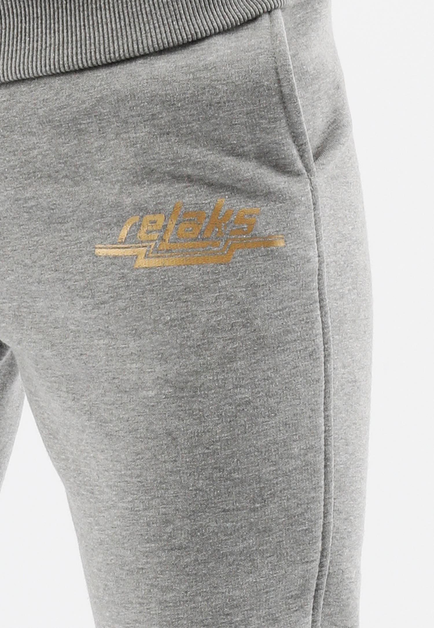 Popielate spodnie dresowe męskie RELAKS