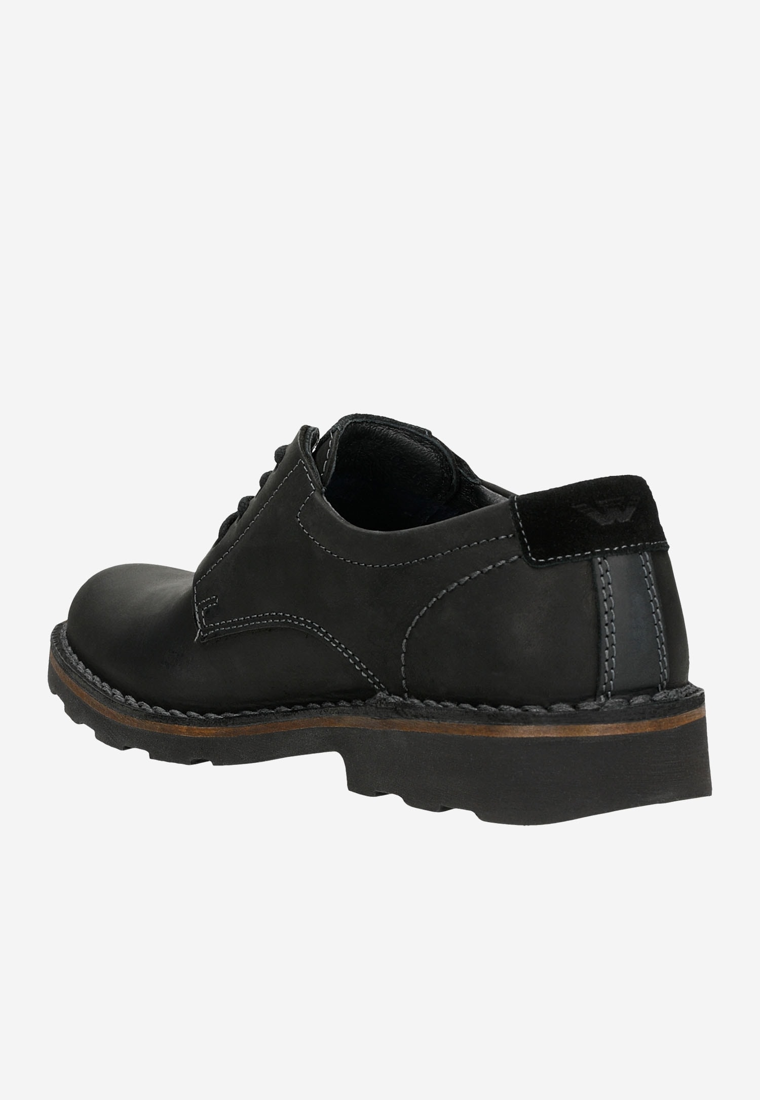 Czarne męskie półbuty