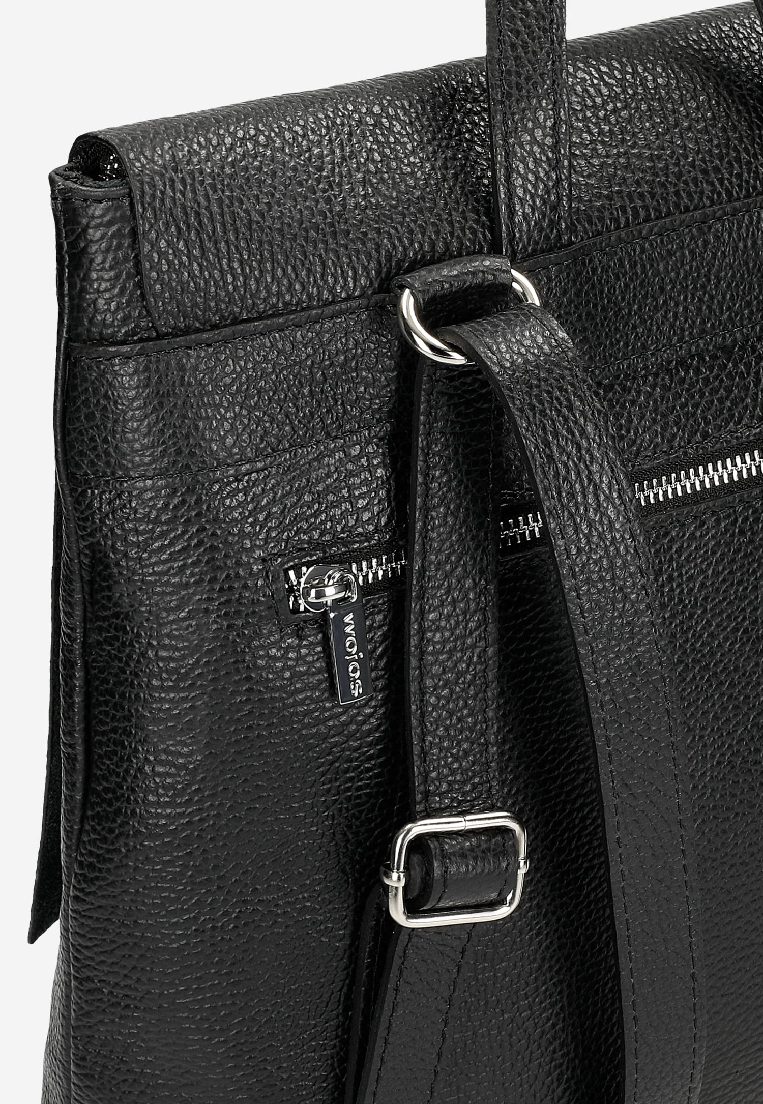 Praktyczna plecakotorba ze skóry licowej