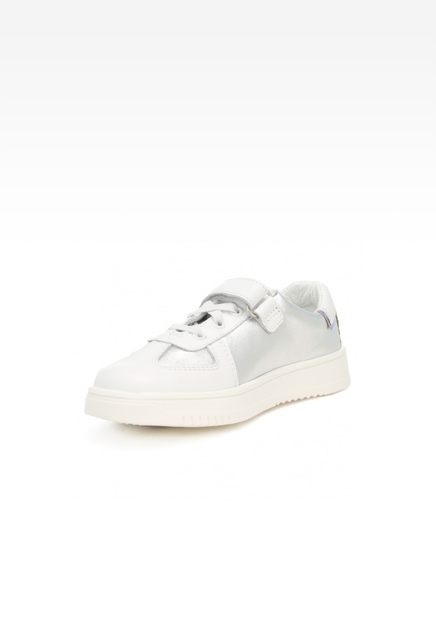 Półbuty BARTEK 18326009, dla dziewcząt, srebrno-biały