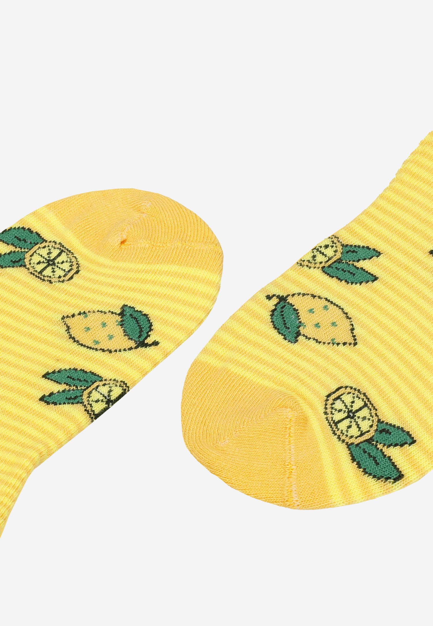 Żółte stopki damskie w cytryny