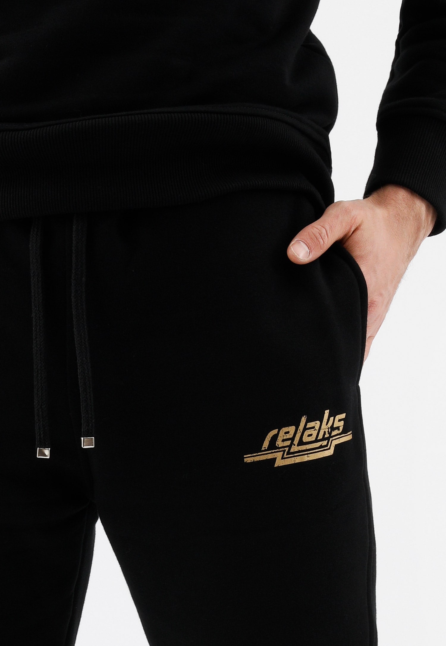 Popielate spodnie dresowe męskie RELAKS