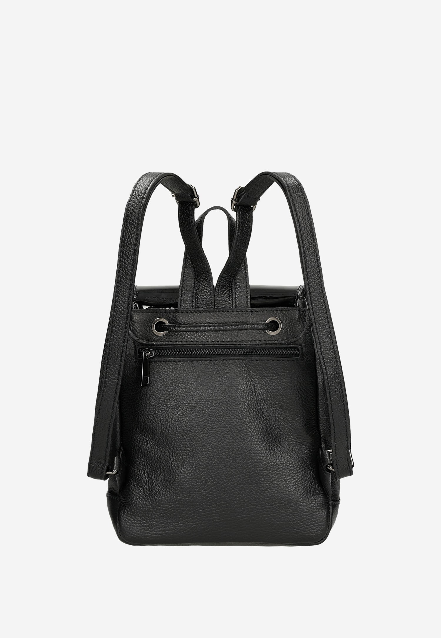 Jasnobrązowy plecak damski ze skóry licowej