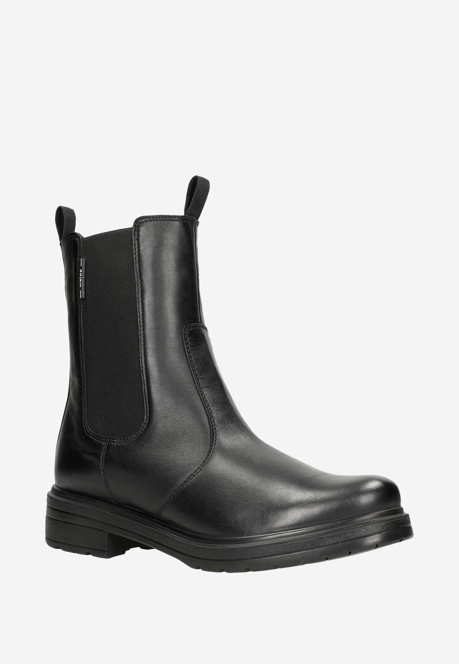 Czarne wysokie botki damskie typu sztyblety