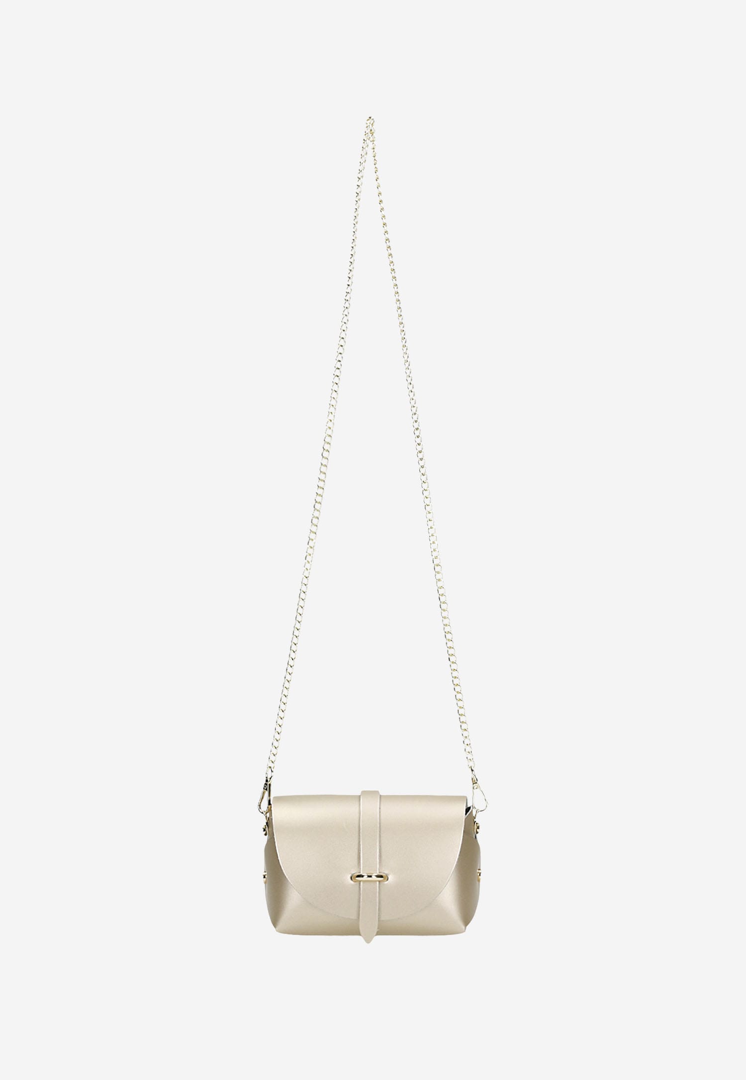 Mała czerwona torebka damska na łańcuszku