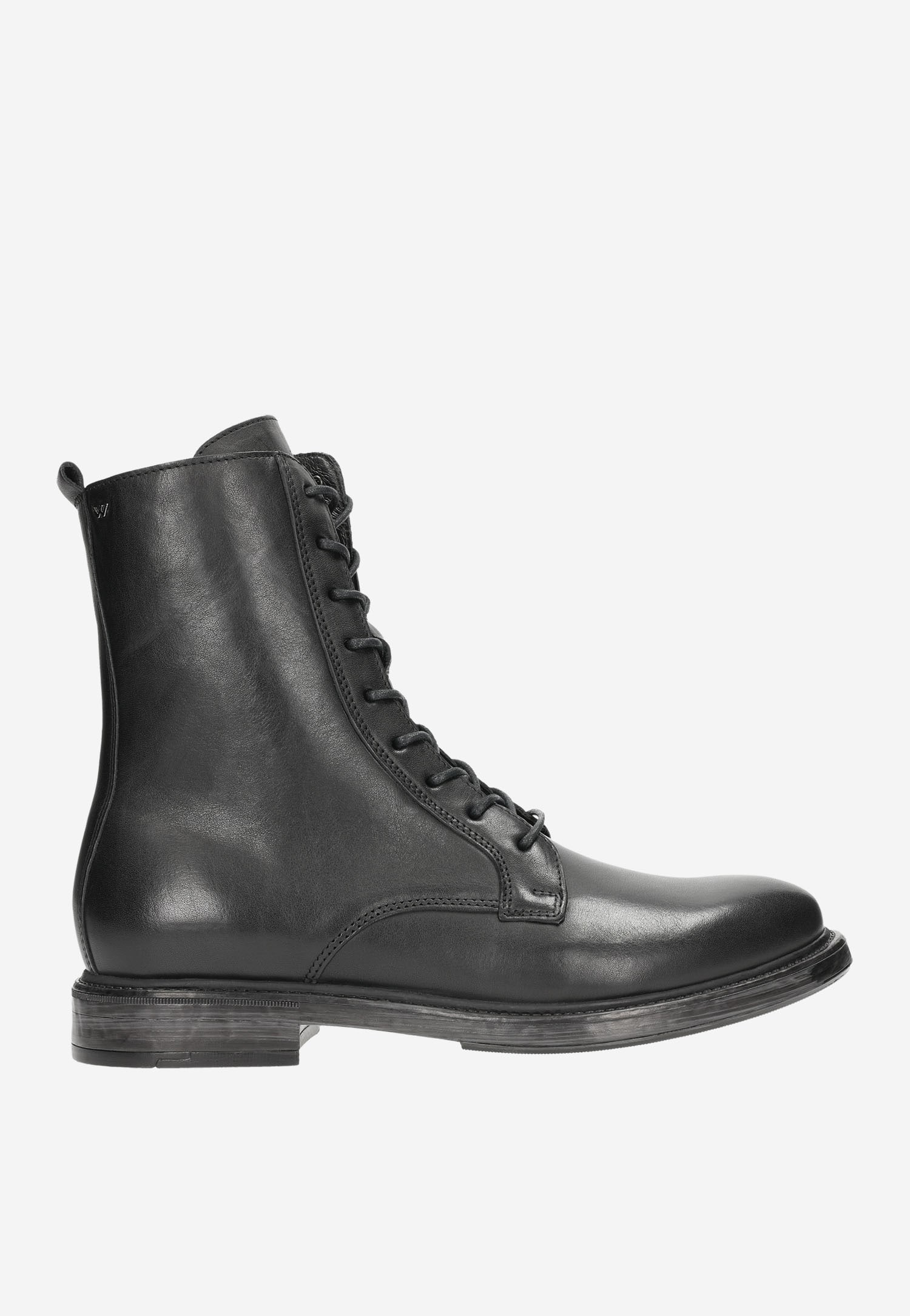 Minimalistyczne czarne trzewiki męskie