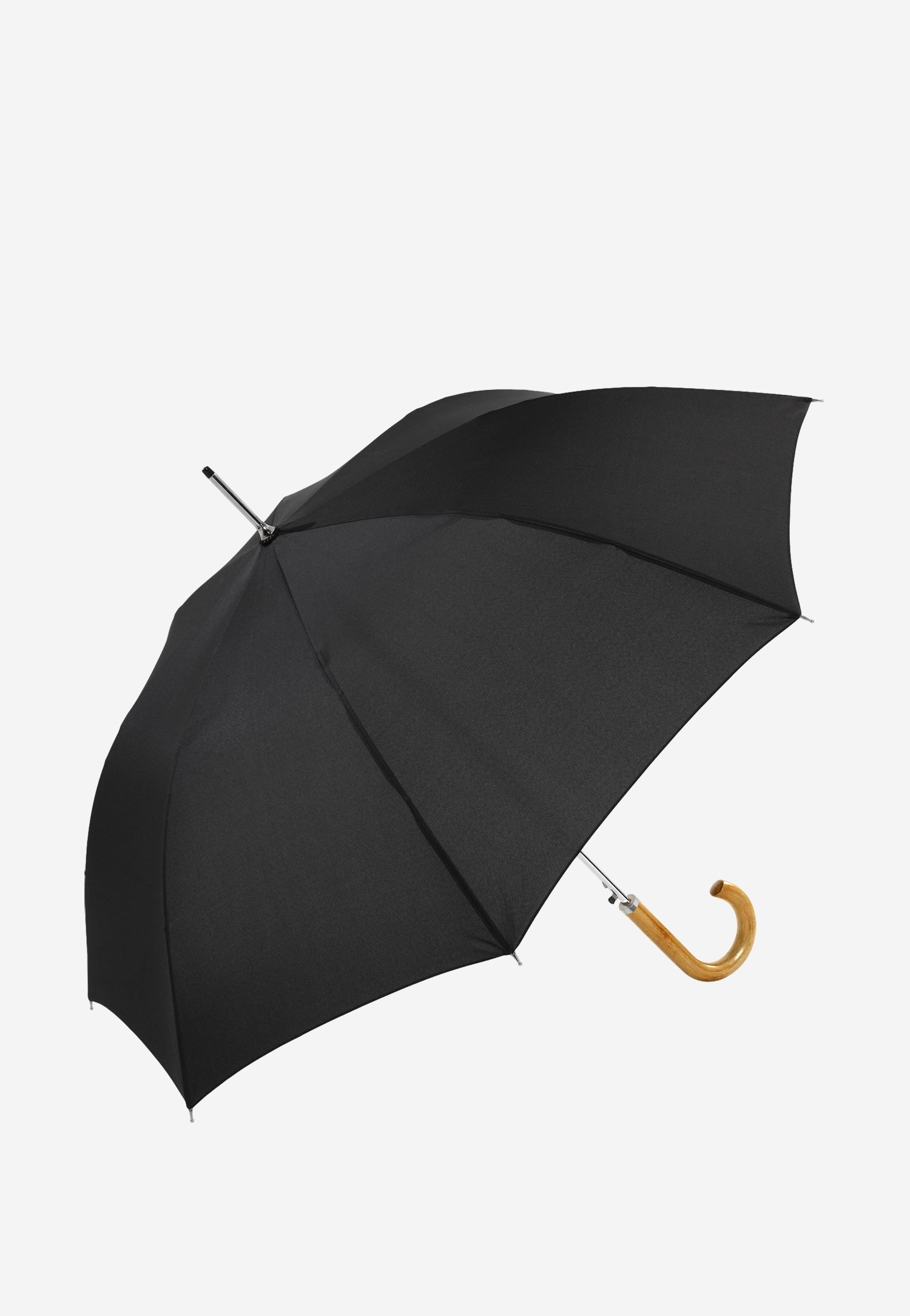 Długi parasol w kolorze czarnym